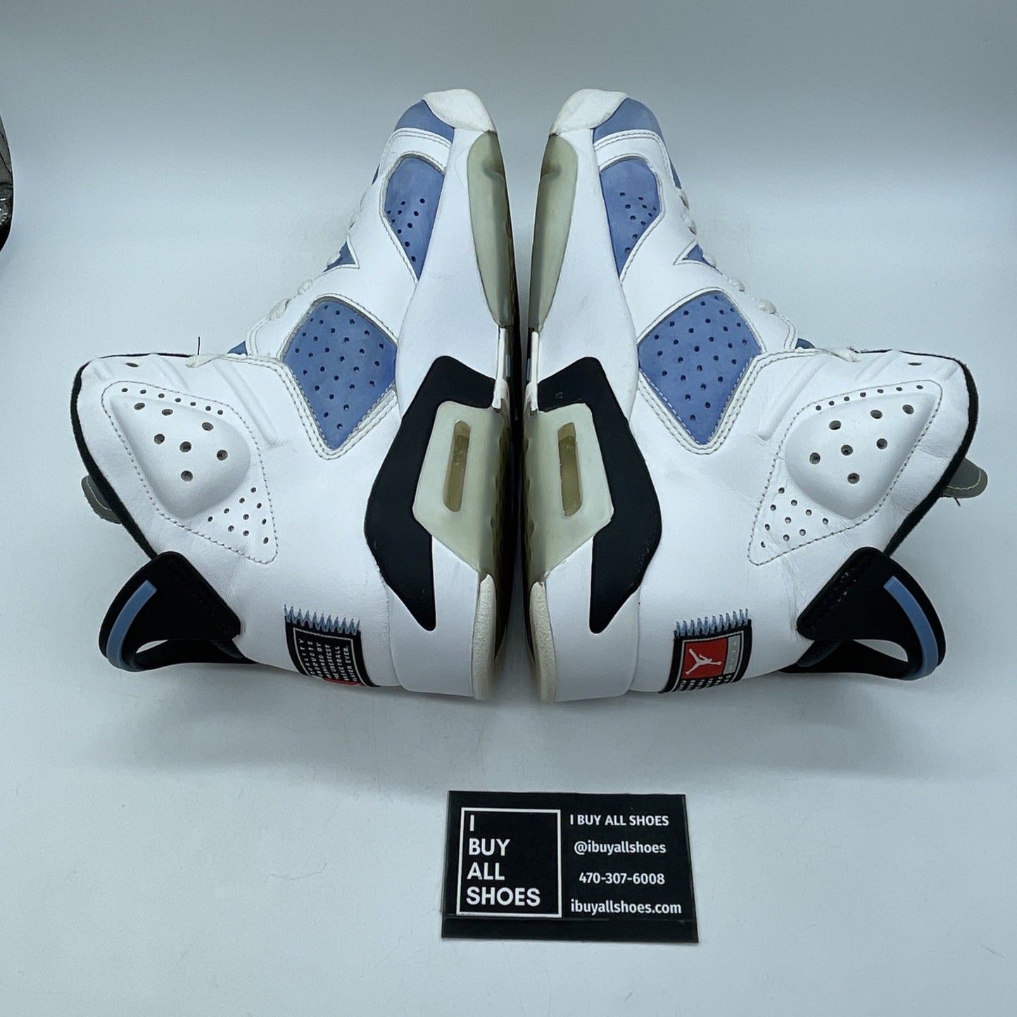 Size 9.5 - Jordan 6 Retro Mid UNC Home Blue White Suede Leather (CT8529-410)