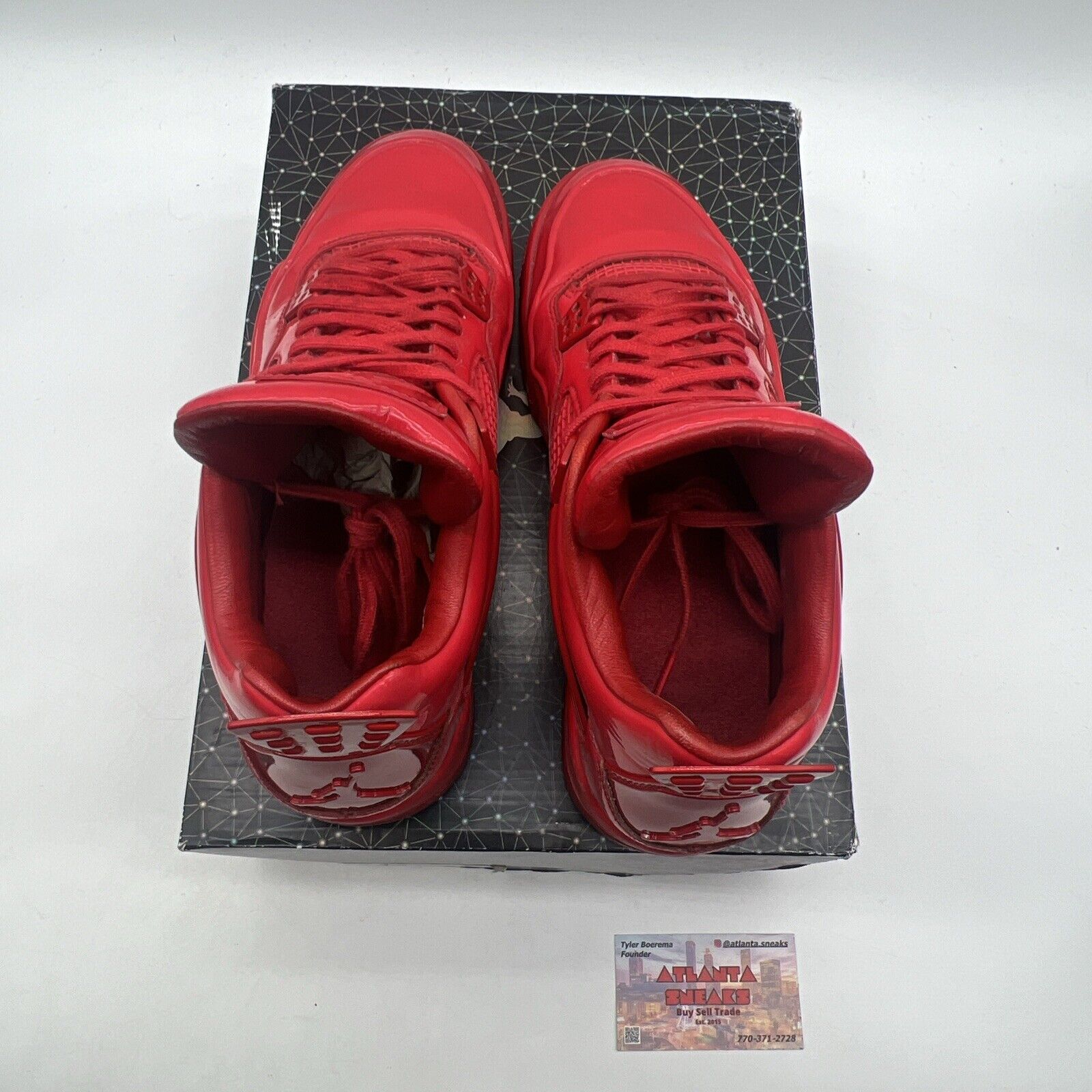 Size 9.5 - Air Jordan 4 Retro 11Lab4 - Red (719864-600)