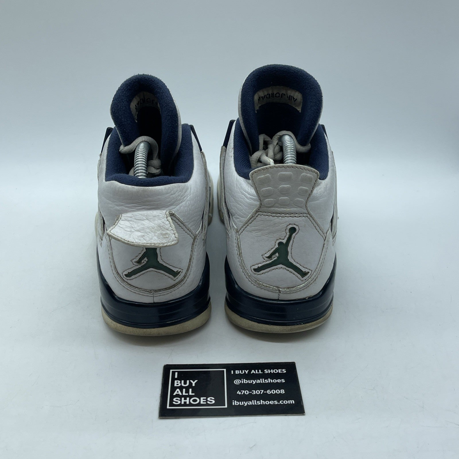 Size 8.5 - Air Jordan 4 Retro LS Columbia White Blue Leather (314254-107)