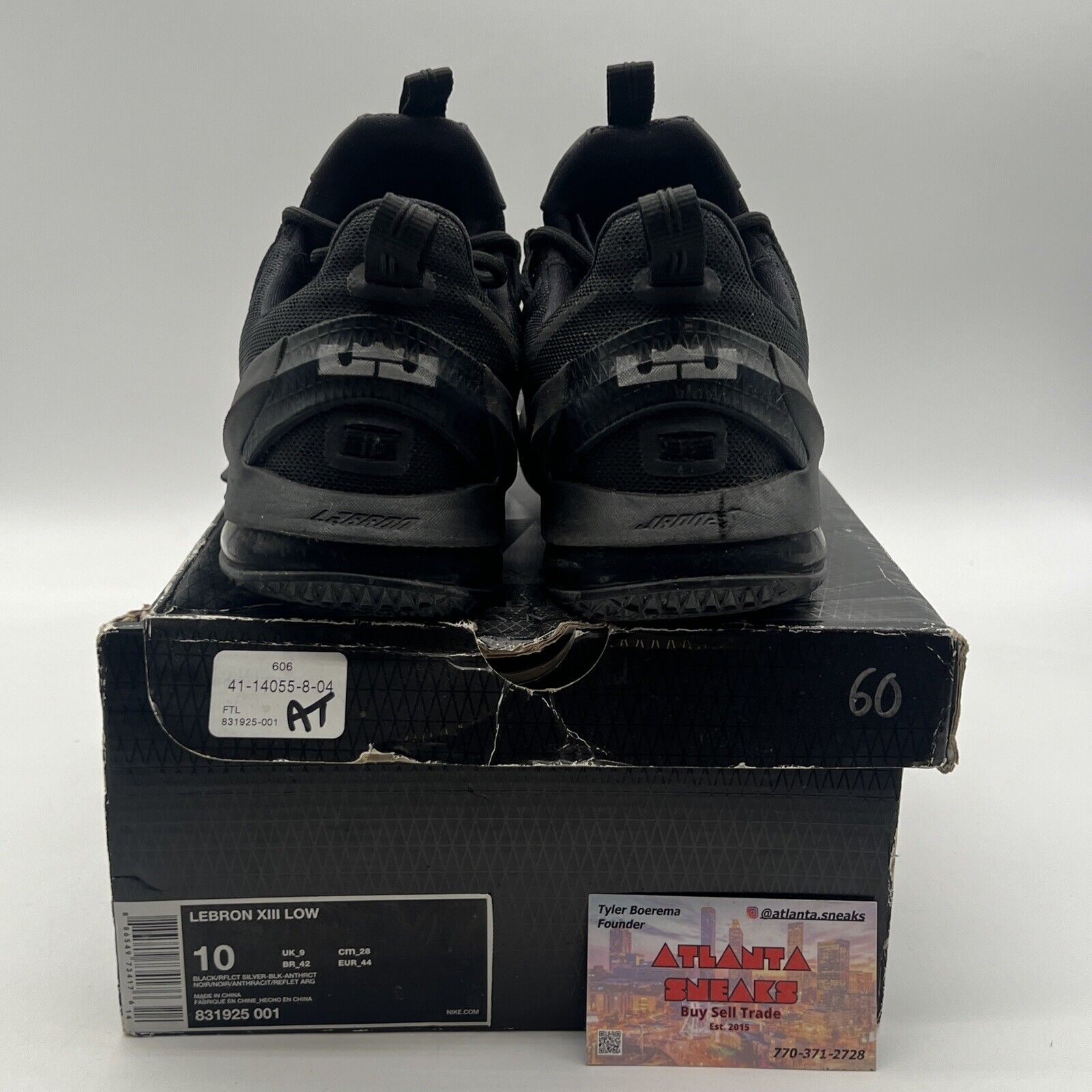 Size 10 - Nike LeBron 13 Low Blackout Reflective (831925-001)