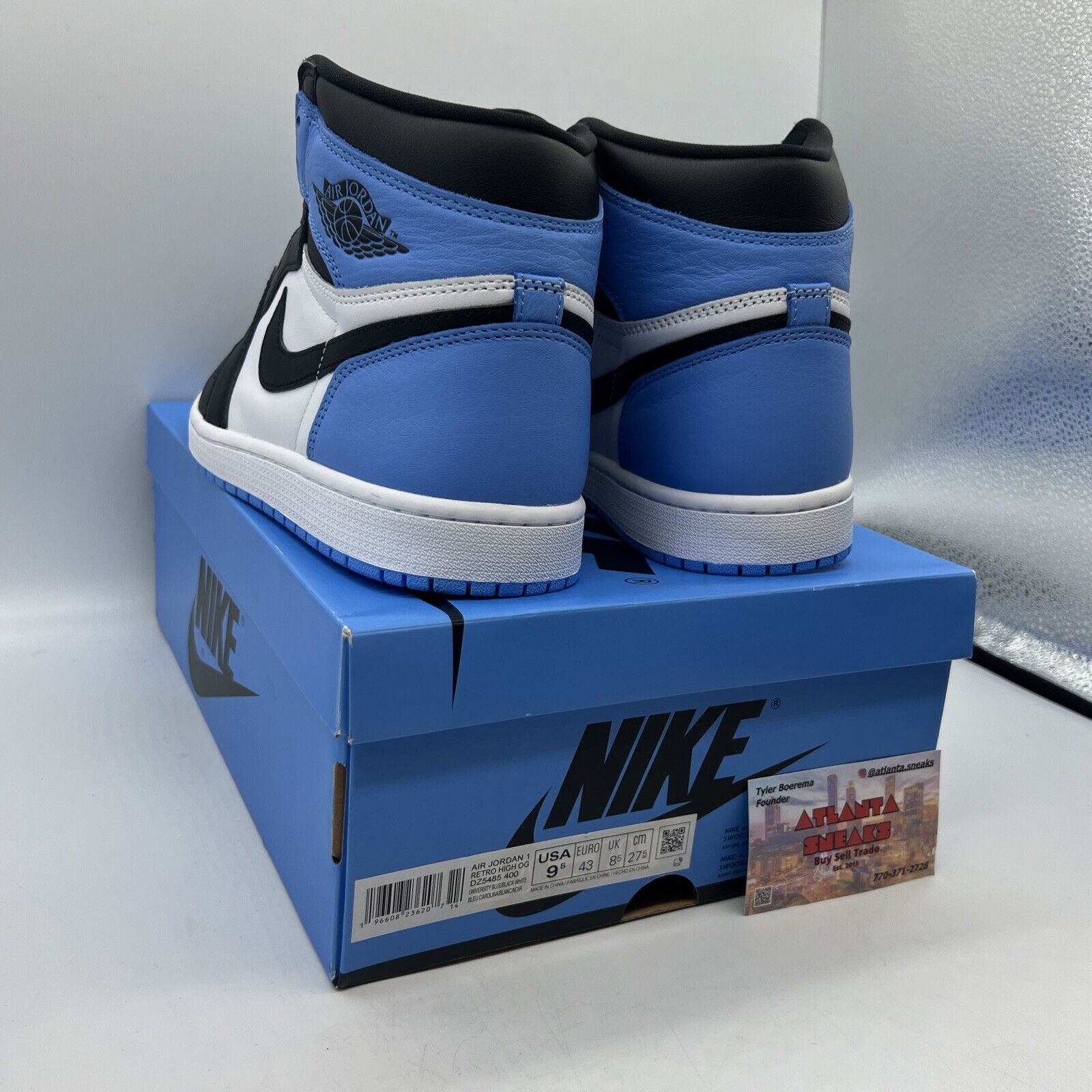 Size 9.5 - Jordan 1 Retro OG High UNC Toe Brand New Og