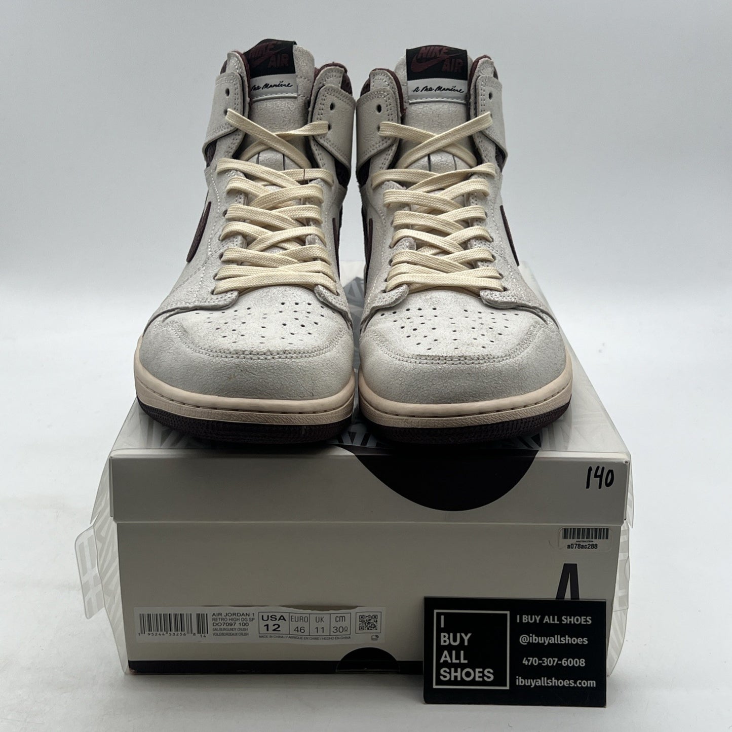 Size 12 - Air Jordan 1 OG x A Ma Maniere High Airness (DO7097-100)