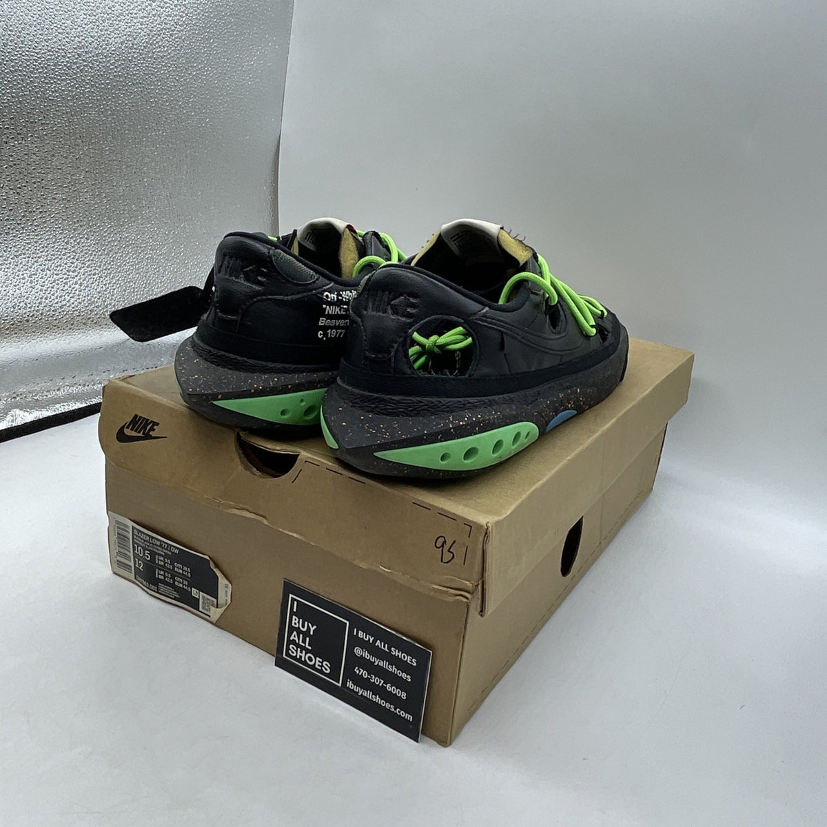 Size 10.5 - Off-White x Nike Blazer Low Black (DH7863-001)
