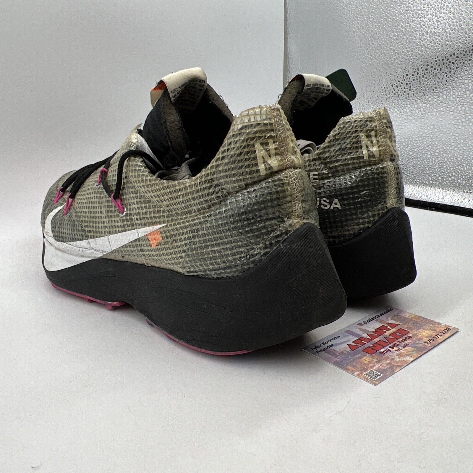 Size 14 - Nike Off-White x Vapor Street Laser Fuchsia W Black (CD8178-001)