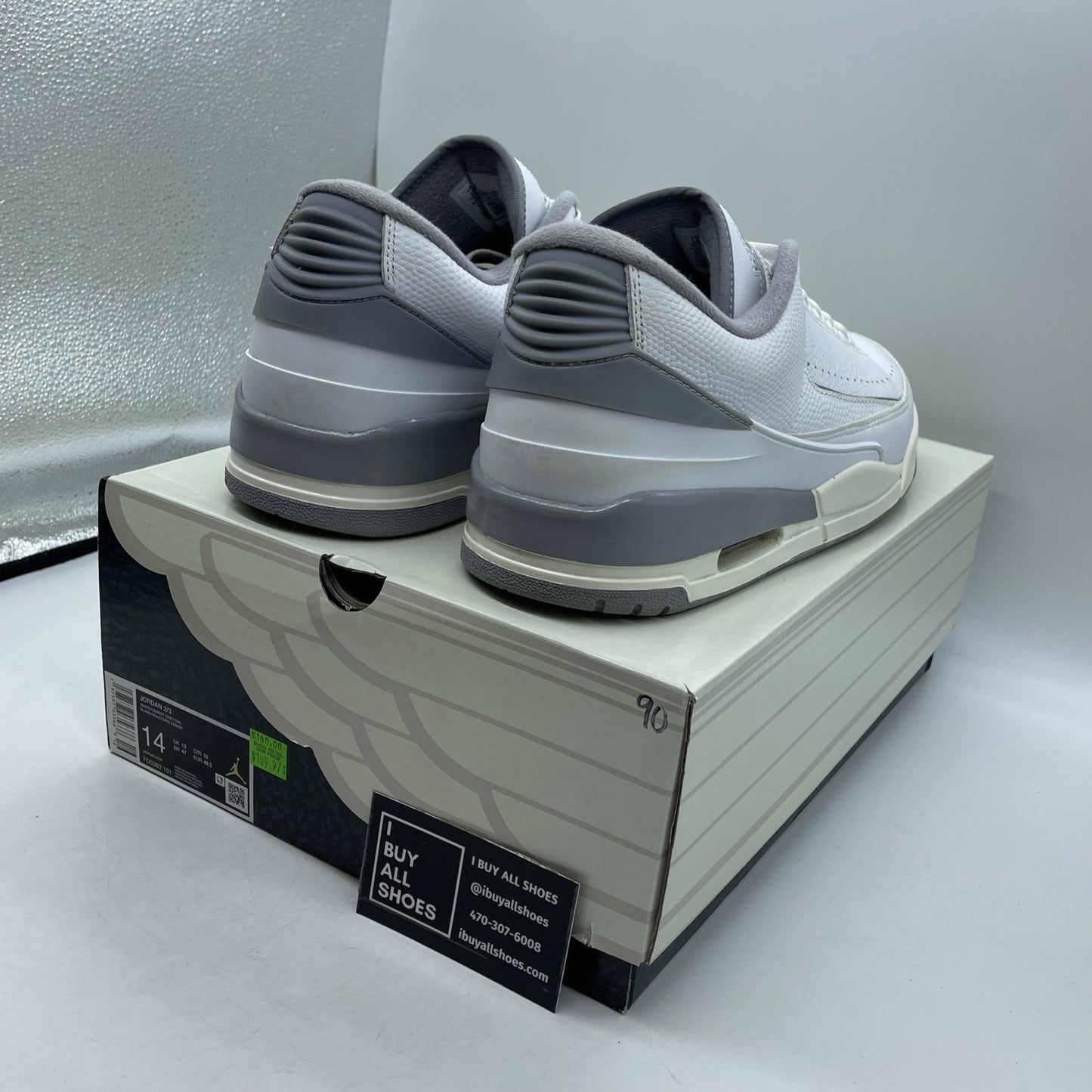 Size 14 - Air Jordan 2/3 White Cement (FD0383-101)