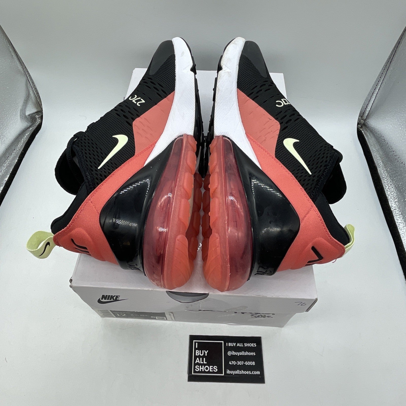 Size 12W - Nike Air Max 270 Black Magic Ember (DM8325-001)