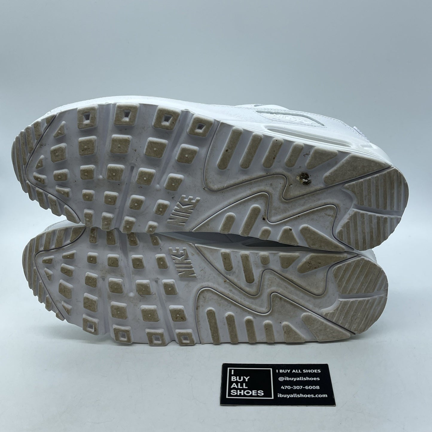Size 13 - Nike Air Max 90 LTR Triple White Leather (CZ5594-100)
