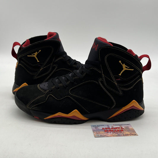 Size 11.5 - Jordan 7 Retro Citrus Yellow Red Suede (CU9307-081)
