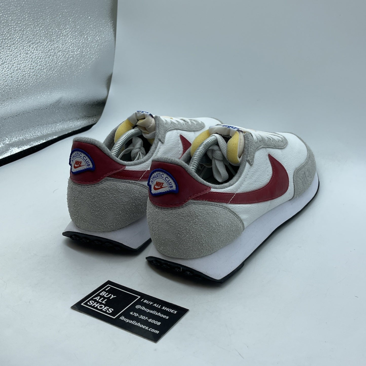 Size 13 - Nike Waffle Trainer 2 White Light Smoke Grey Gym Red (DJ6054-101)