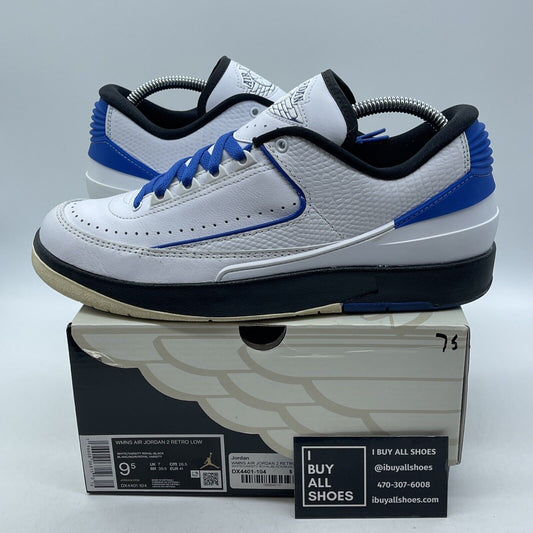 Size 9.5W - Air Jordan 2 Retro Low Varsity Royal Blue White (DX4401-104)