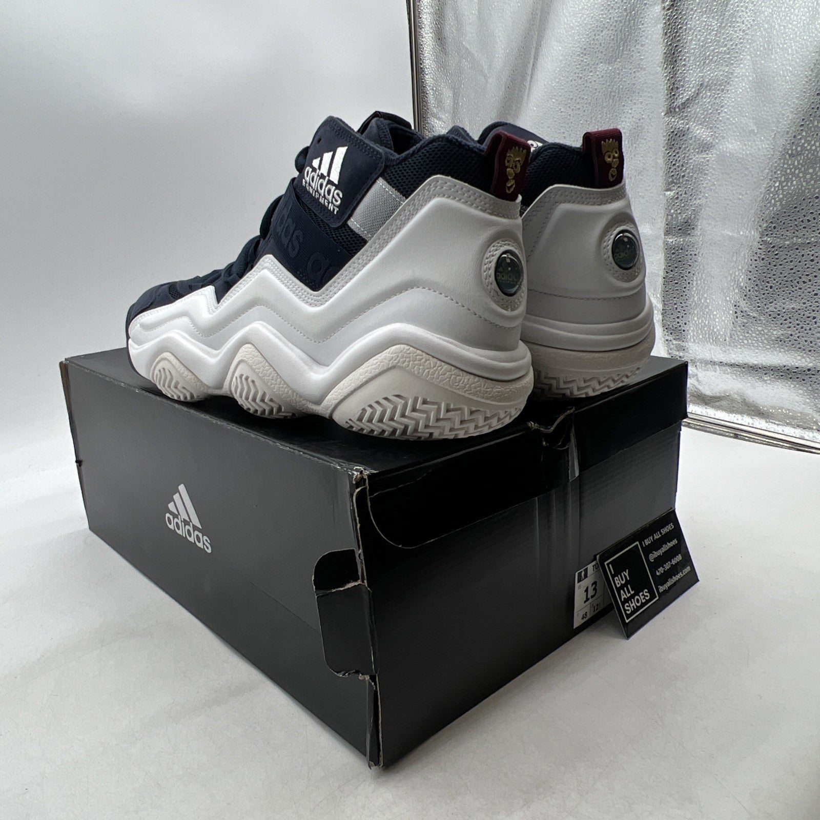 Size 13 - Adidas Top Ten 2000 2022 Navy White (GY2401)