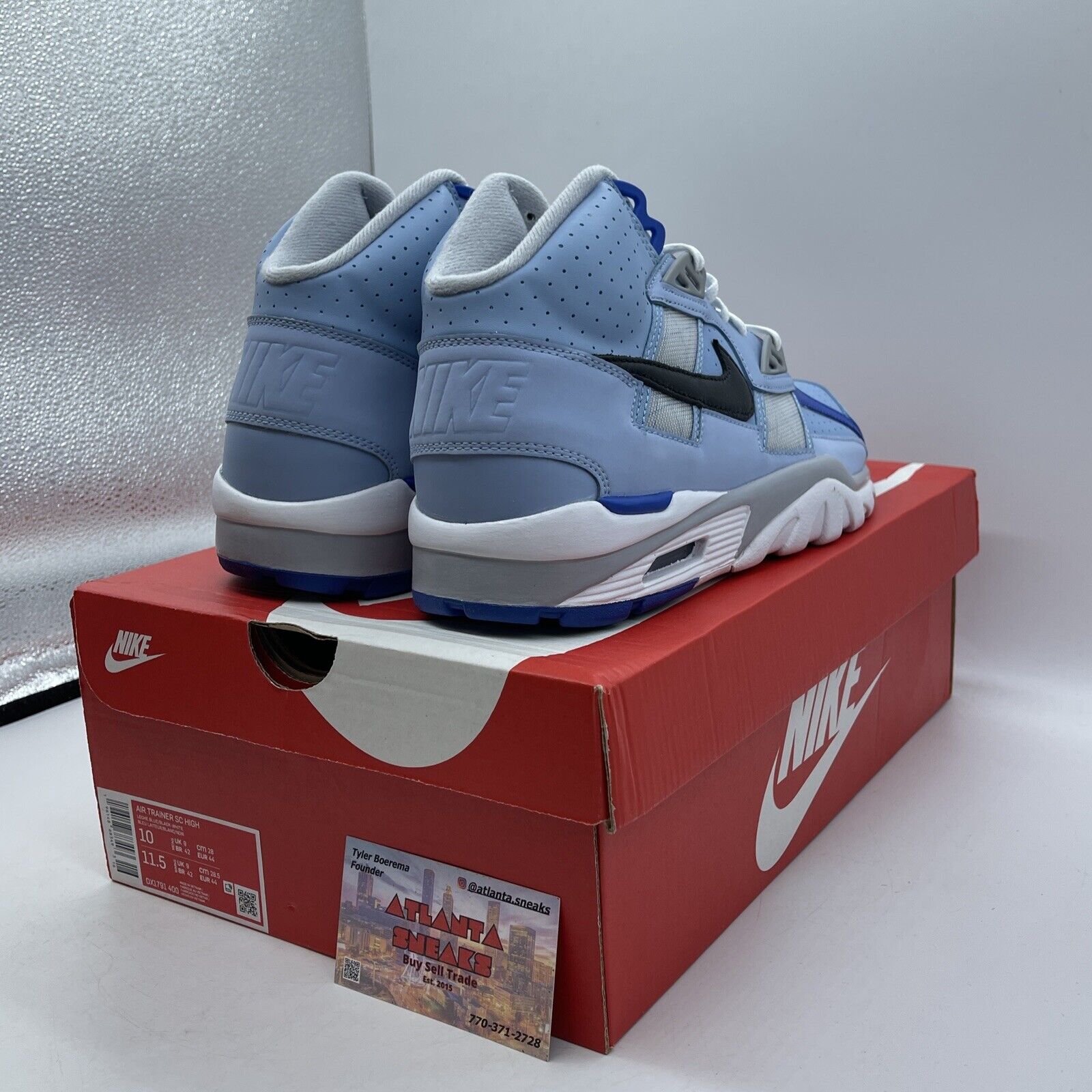 Size 10 - Nike Air Trainer SC High Kansas City Royals 2022 Suede (DX1791-400)