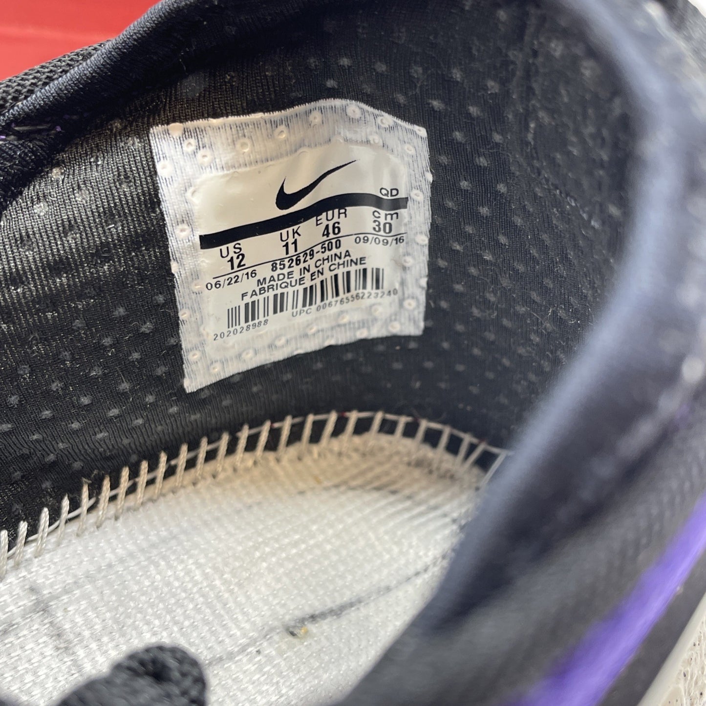 Size 12 - Nike Air Footscape NM Court Purple Black Grey Suede (852629-500)