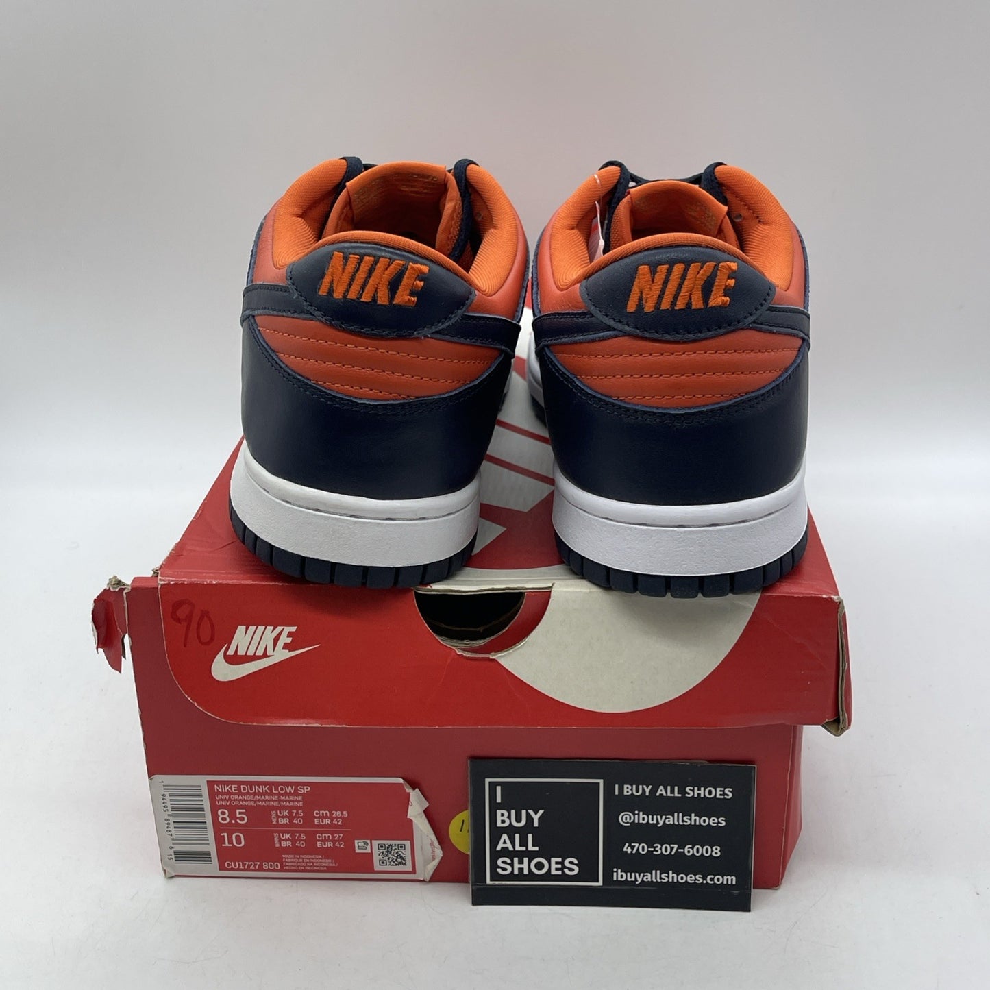 Size 8.5 - Nike Dunk SP Low Champ Colors Orange Blue Leather (CU1727-800)