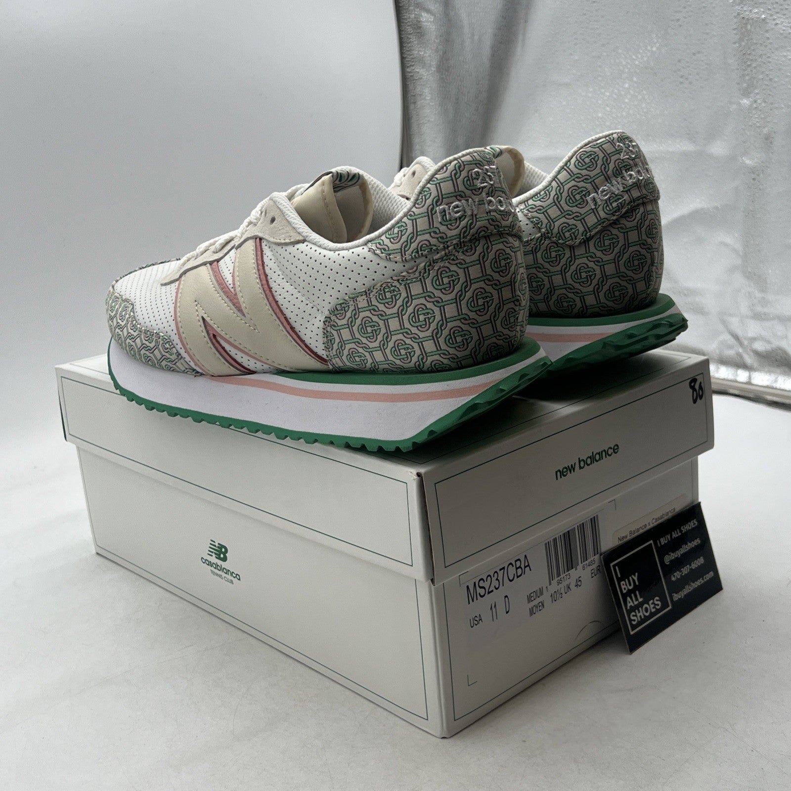 Size 11 - Casablanca x New Balance 237 Munsell White Green (MS237CBA)