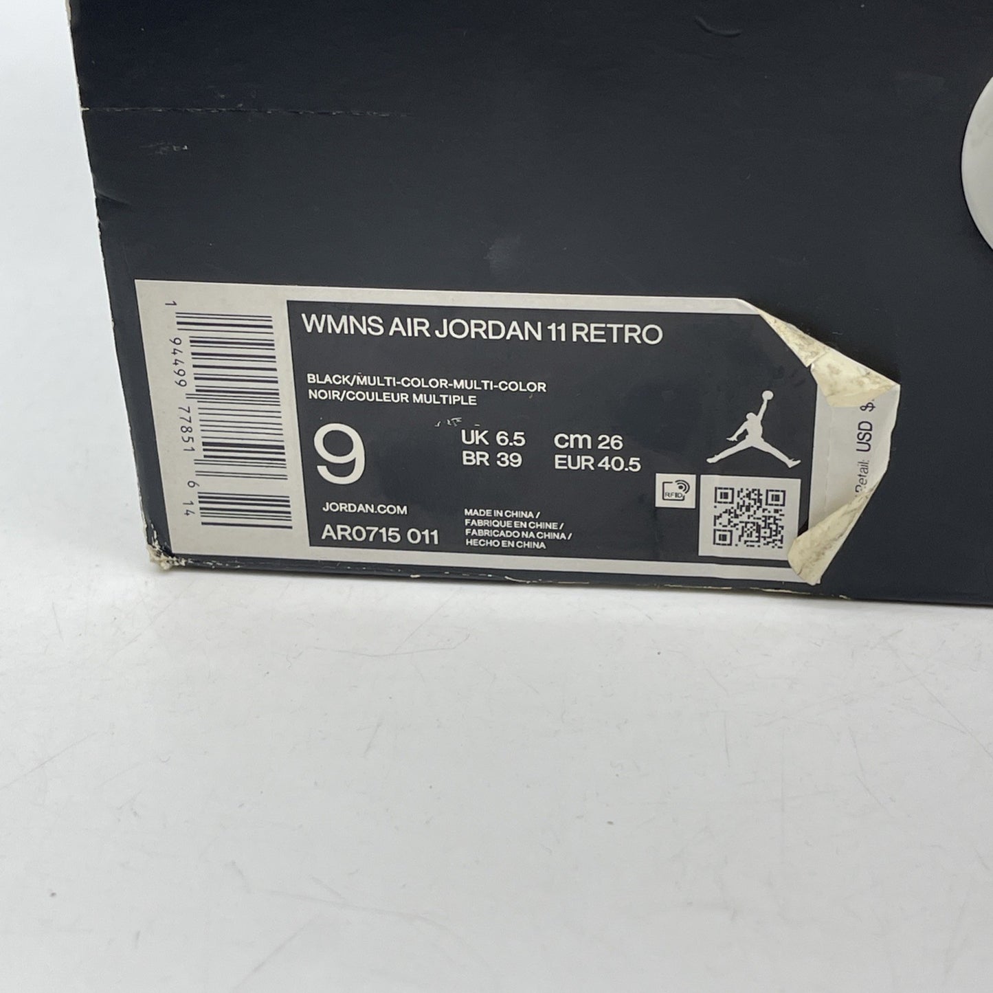 Size 9W - Air Jordan 11 Retro Jubilee / 25th Anniversary Leather (AR0715-011)