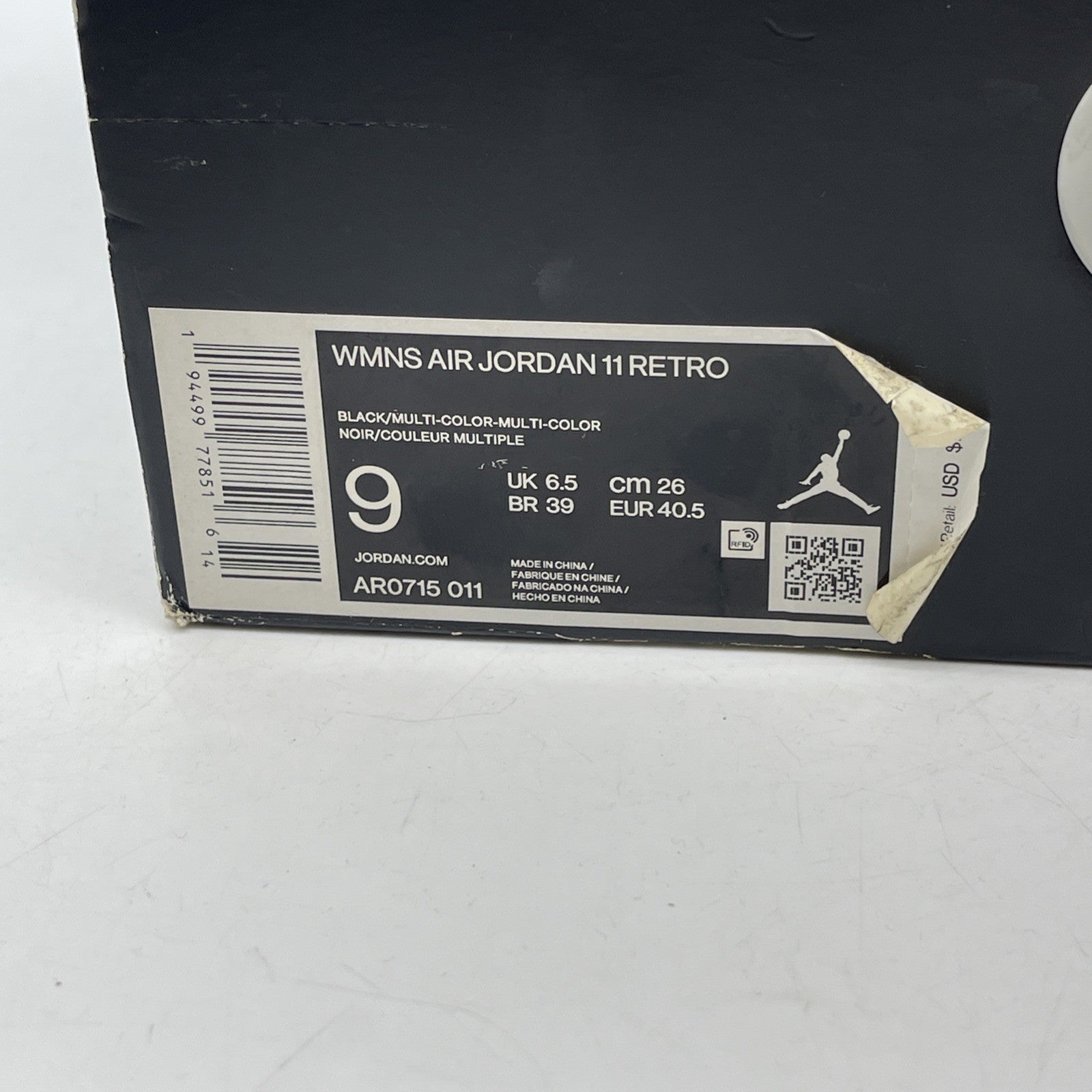 Size 9W - Air Jordan 11 Retro Jubilee / 25th Anniversary Leather (AR0715-011)