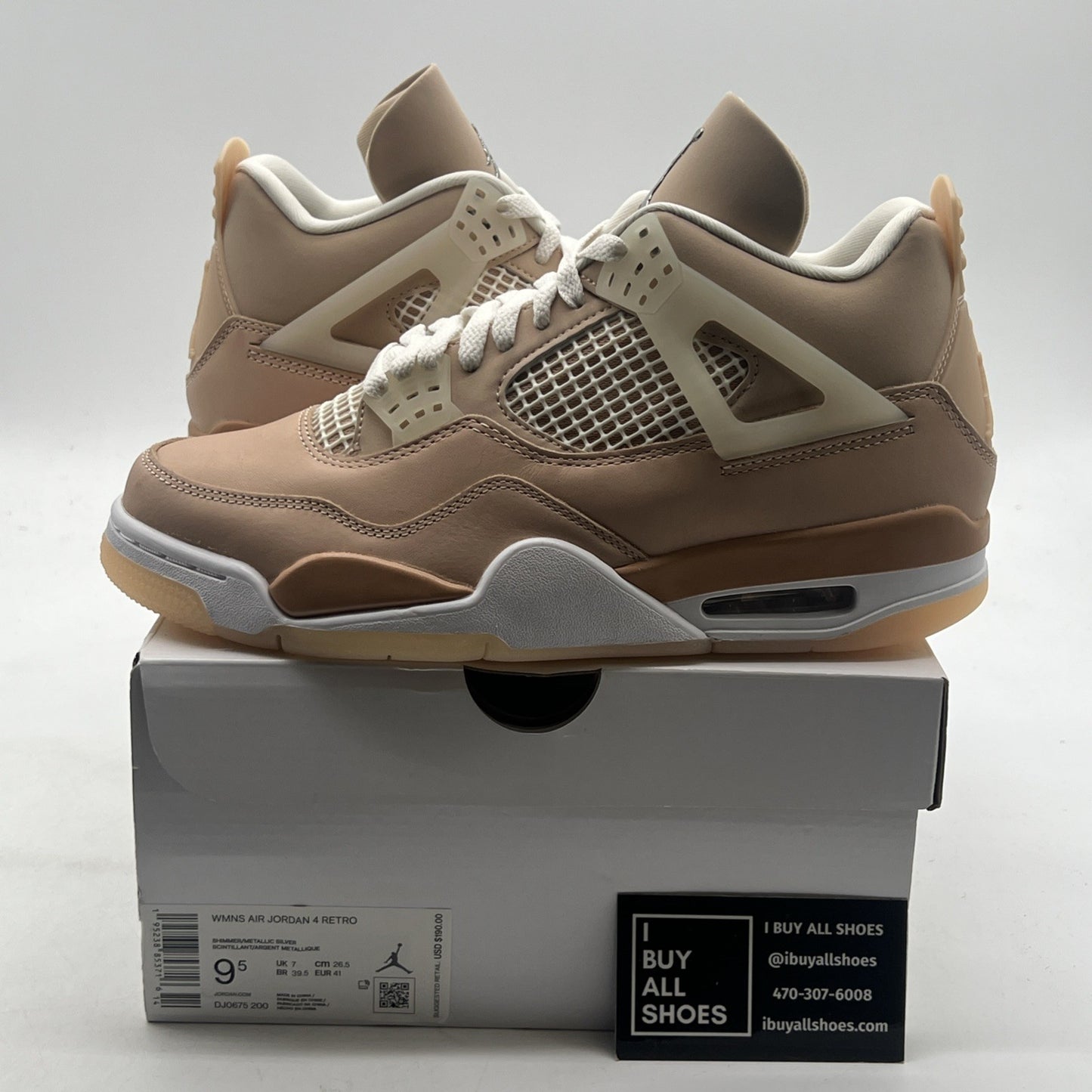 Size 9.5 - Air Jordan 4 Retro Shimmer W (DJ0675-200)