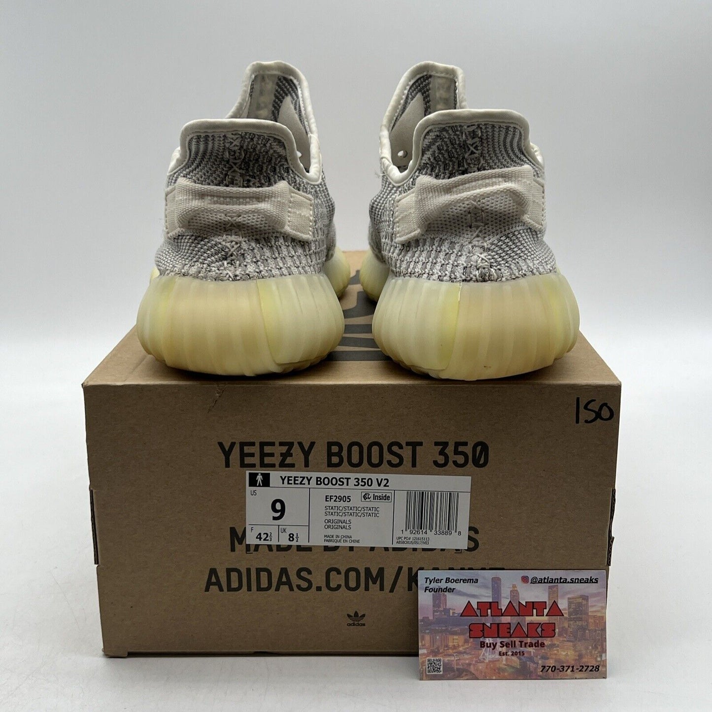 Size 9 - adidas Yeezy Boost 350 V2 2018 Low Static Non-Reflective Grey (EF2905)