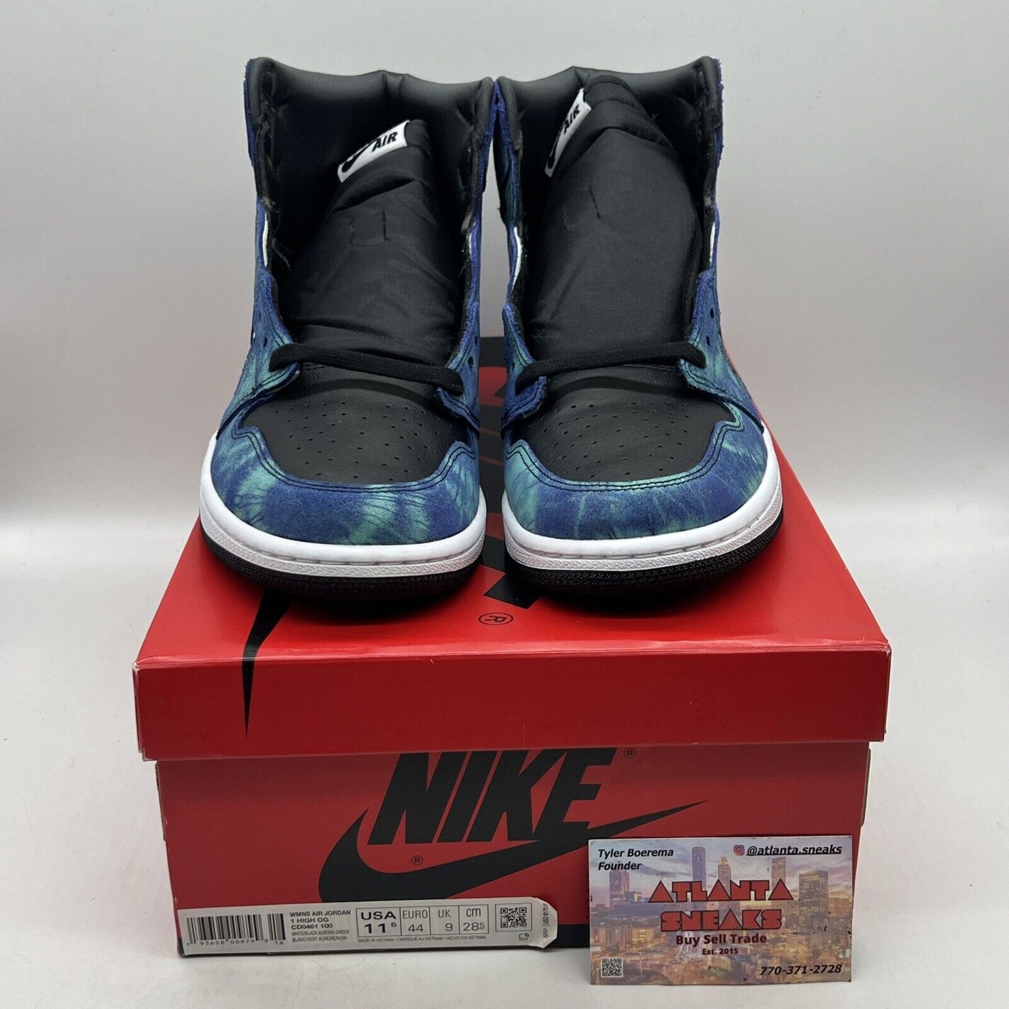 Nike Air Jordan 1 One Tie Dye Wmns Size 11.5 Retro High OG CD0461100 Brand New