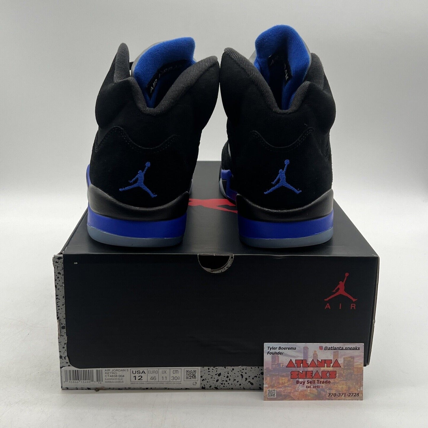 Size 12 - Jordan 5 Retro Mid Racer Blue Black Icey Suede (CT4838-004)