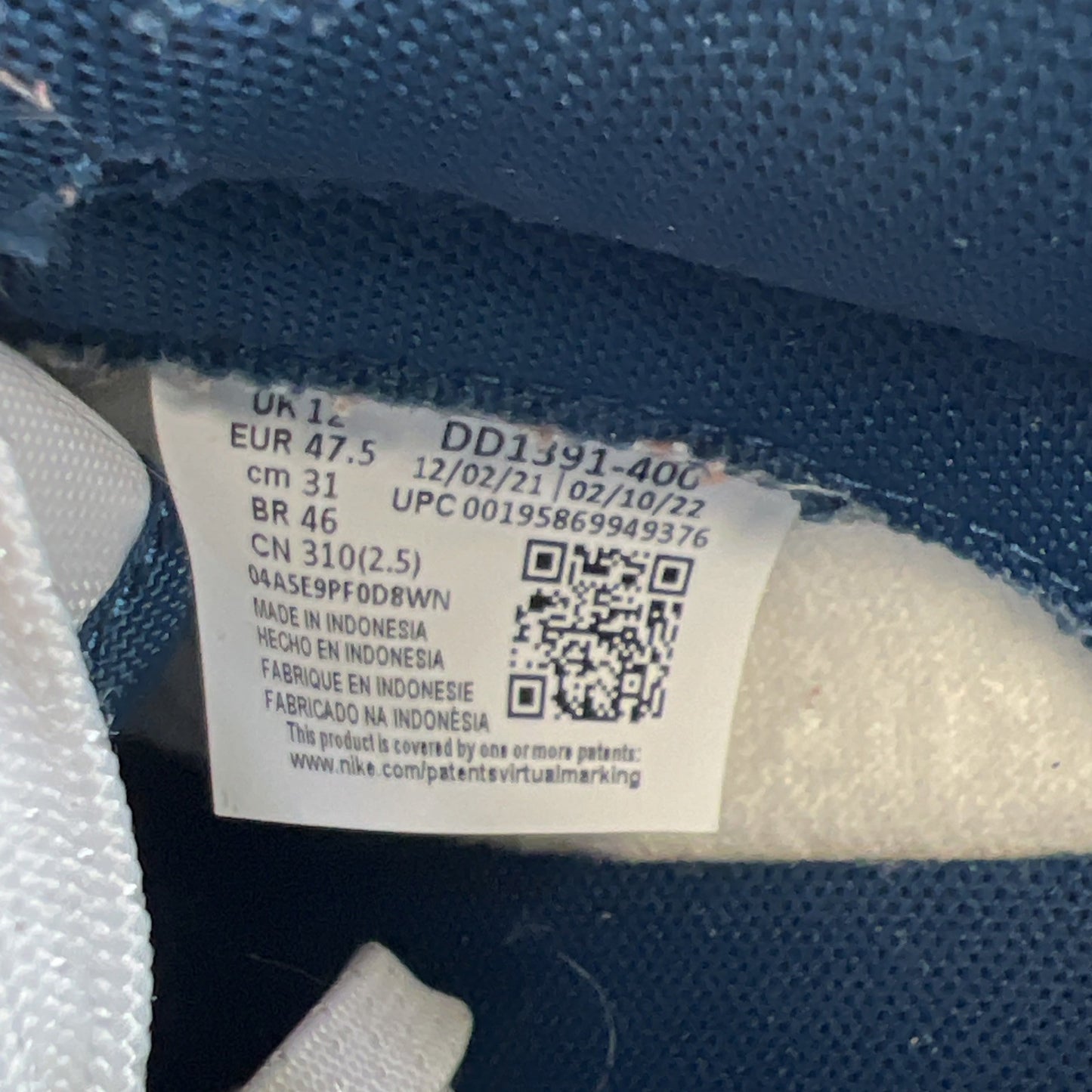 Size 13 - Nike Dunk Low Velarian Blue/White (DD1391-400)