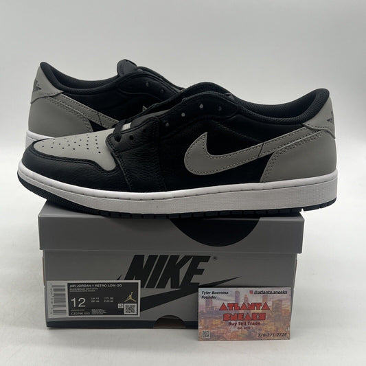 Size 12 - Air Jordan 1 Retro OG 2024 Low Shadow Black Leather (CZ0790-003)