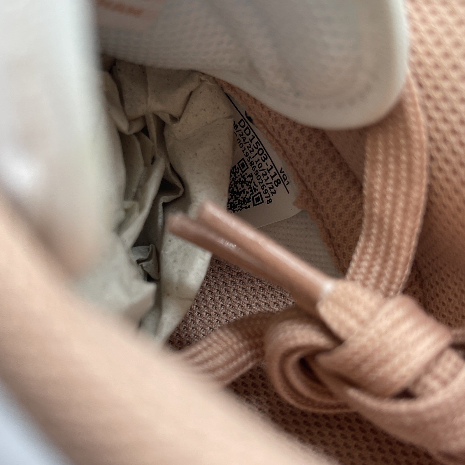 Size 9W - Nike Dunk Low Rose Whisper White Pink Leather (DD1503-118)