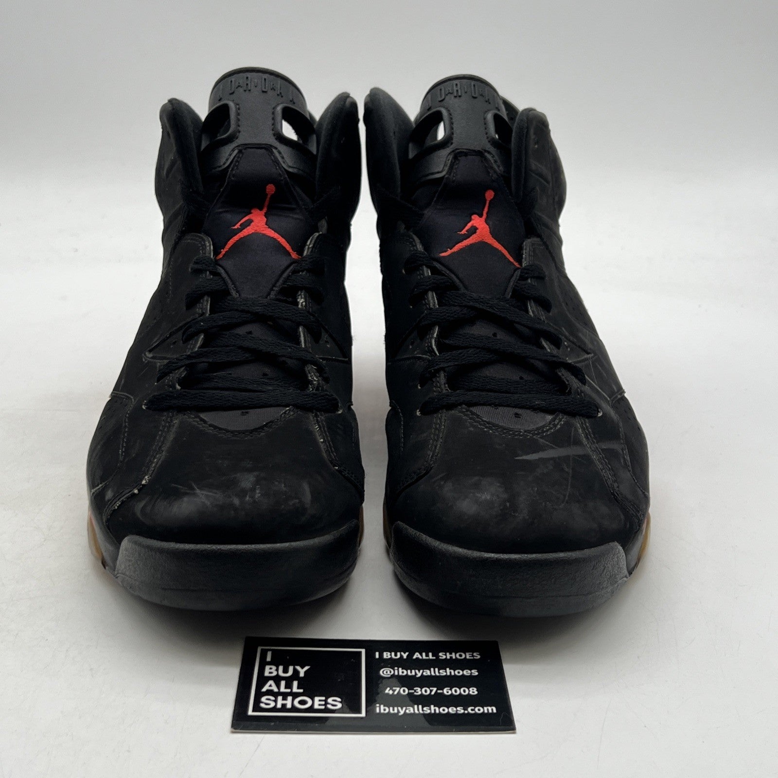 Size 11.5 - Air Jordan 6 Retro Infrared Black 2014 (384664-023)