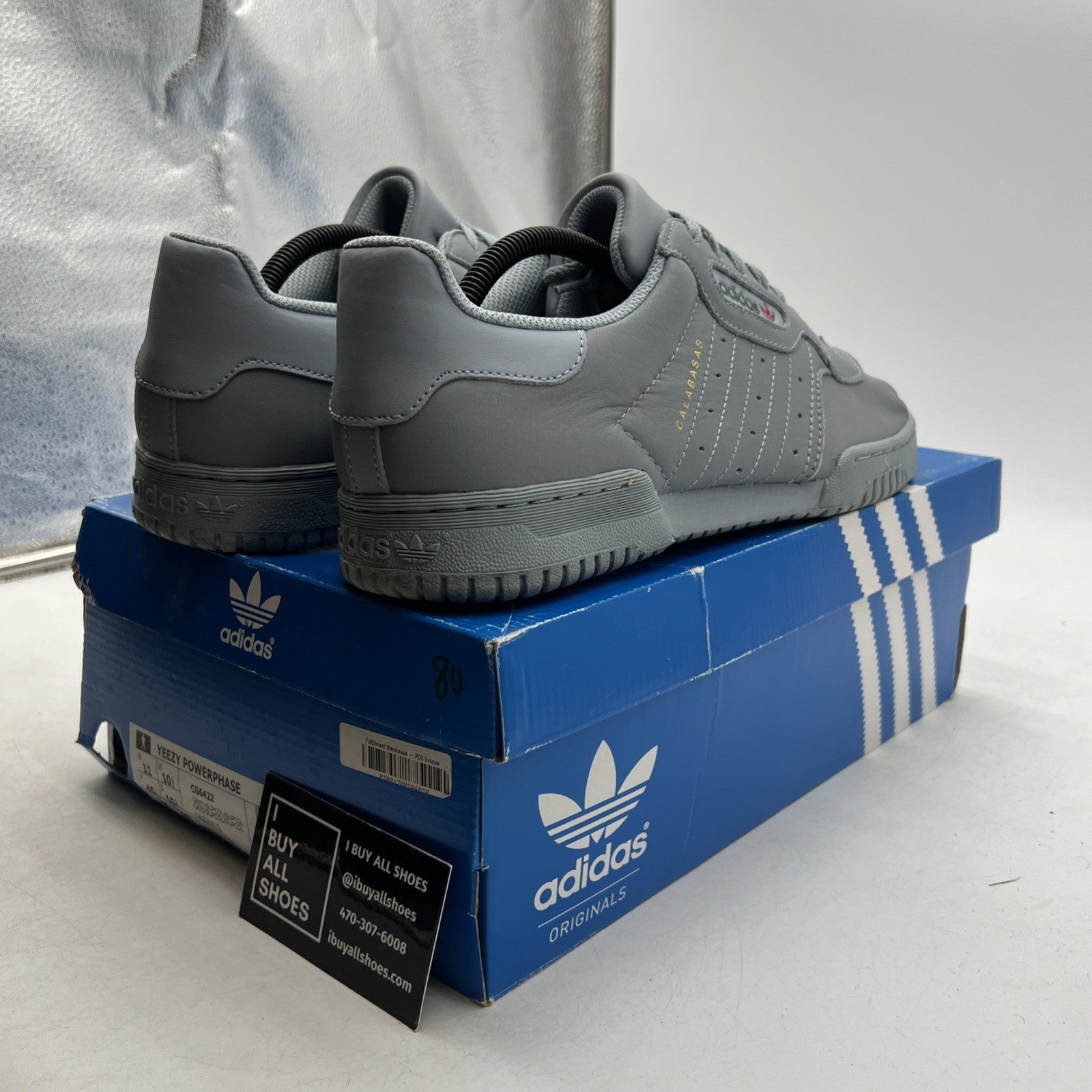 Size 11 - adidas Yeezy PowerPhase Calabasas Grey (CG6422)