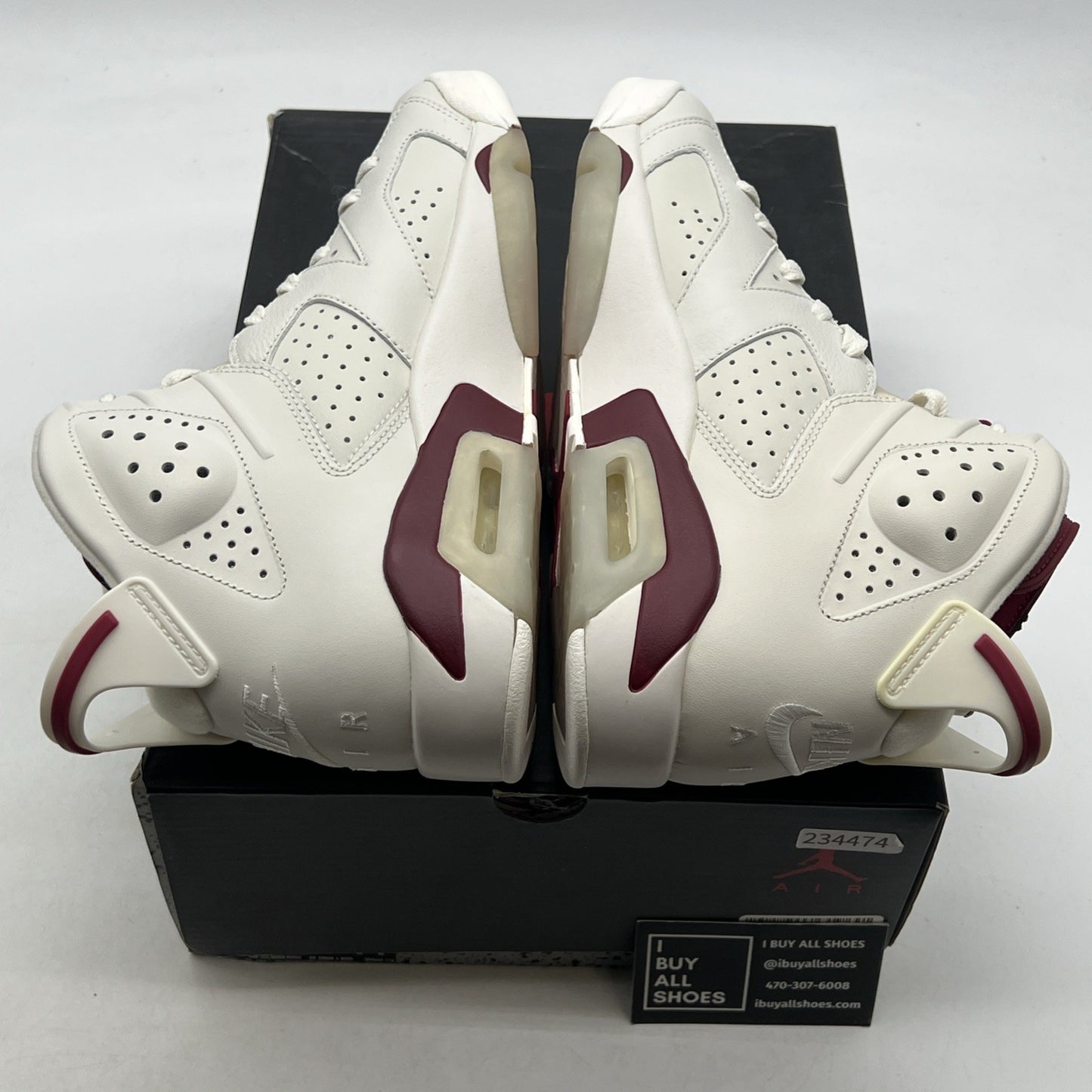 Size 8.5 - Air Jordan 6 Retro 2015 Maroon (384664-116)