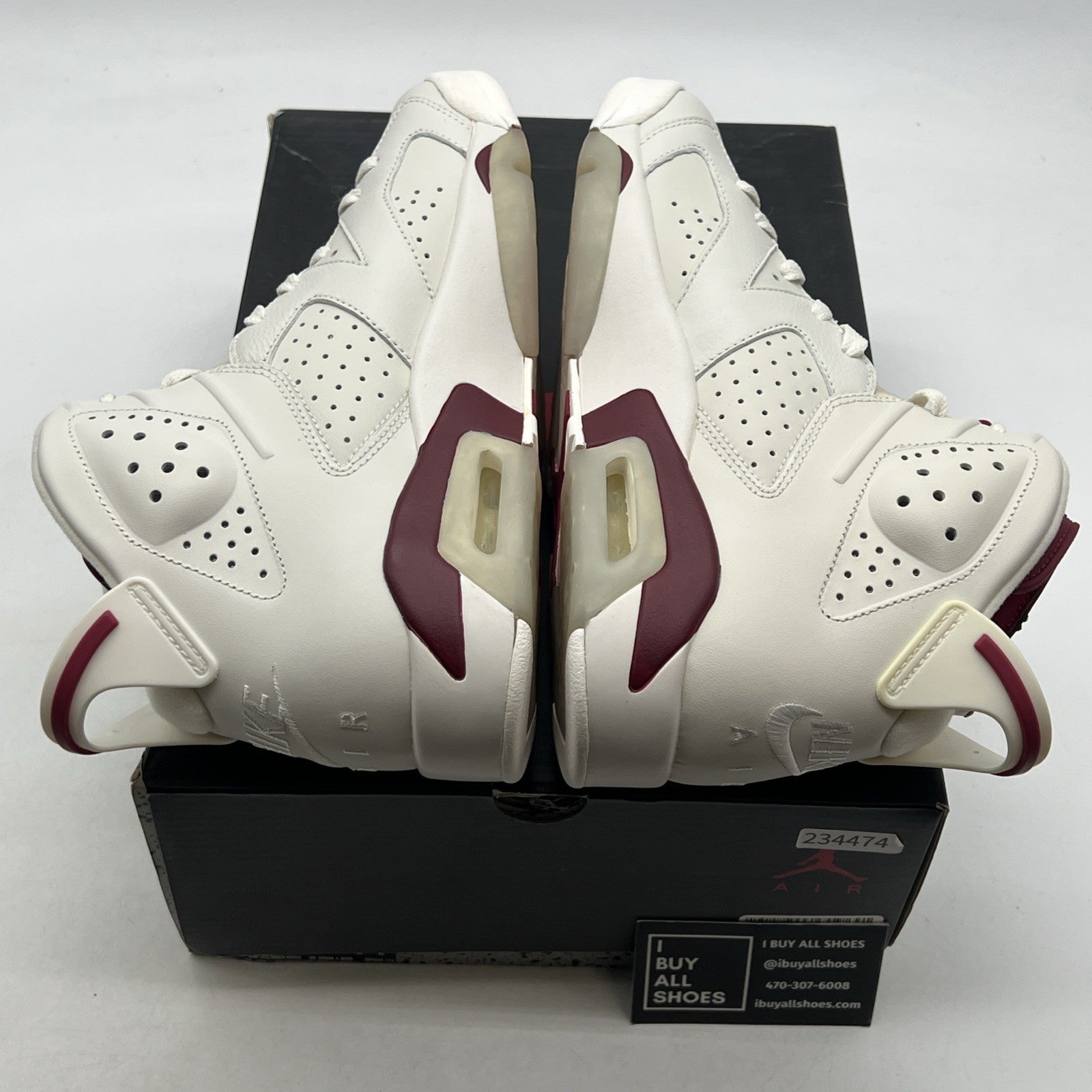 Size 8.5 - Air Jordan 6 Retro 2015 Maroon (384664-116)