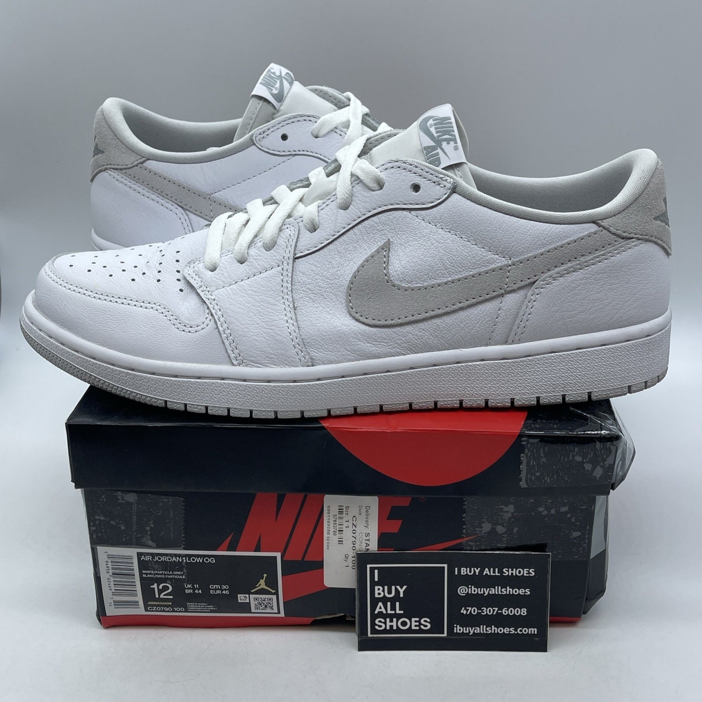 Size 12 - Air Jordan 1 Low OG Neutral Gray (CZ0790-100)