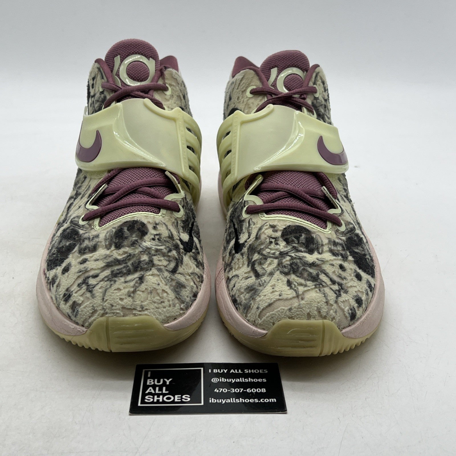 Size 14 - NIKE KD14 KD 14 KEVIN DURANT SURREALISM LIME ICE-MULBERRY (CW3935-300)