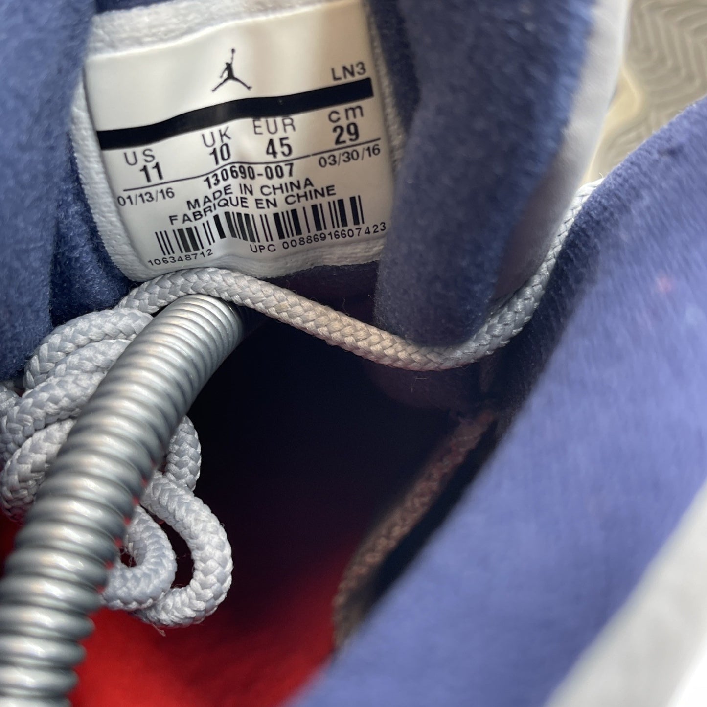 Size 11 - Air Jordan 12 Retro Grey University Blue White Suede (130690-007)
