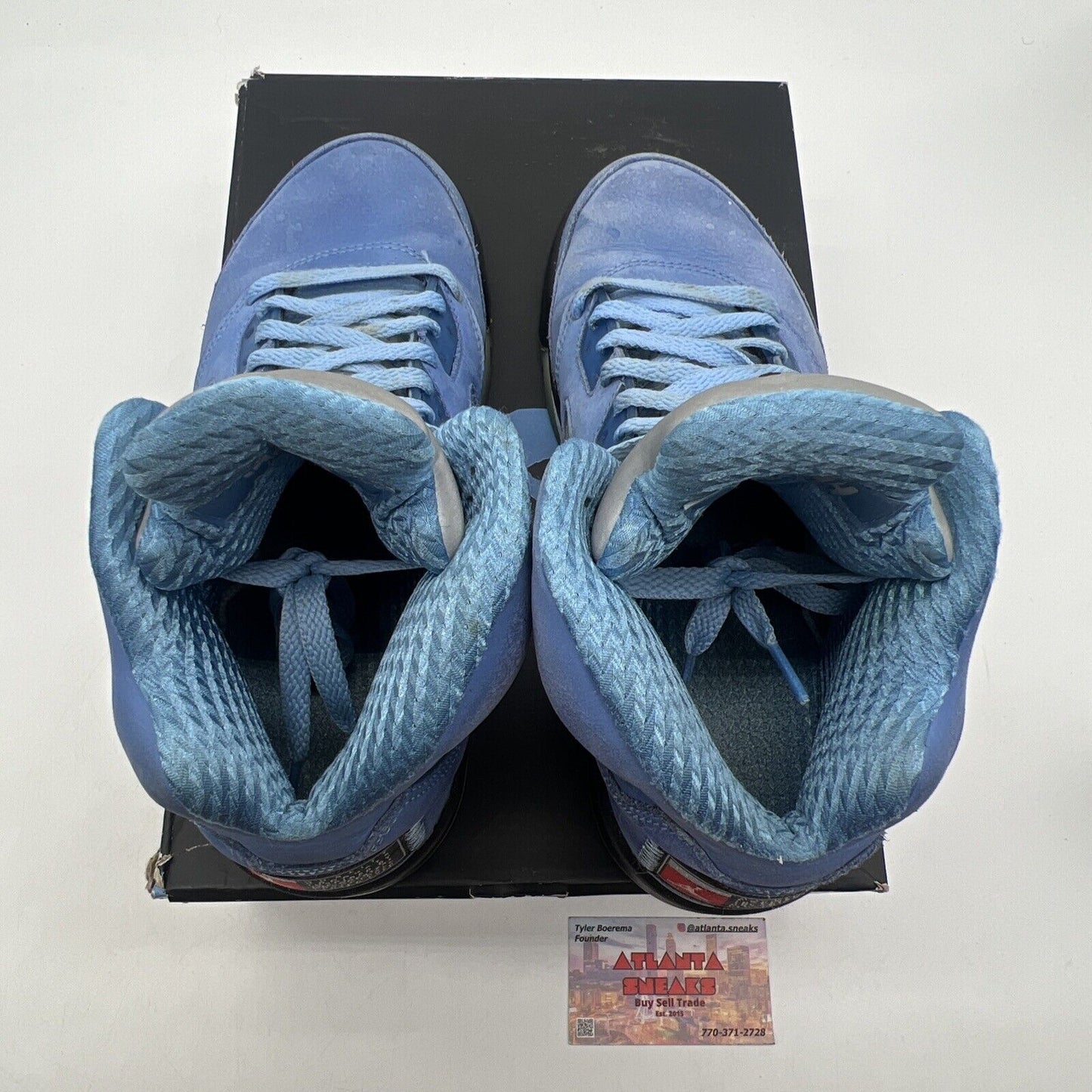 Size 7.5 - Jordan 5 Retro SE Mid UNC Black Blue Suede (DV1310-401)