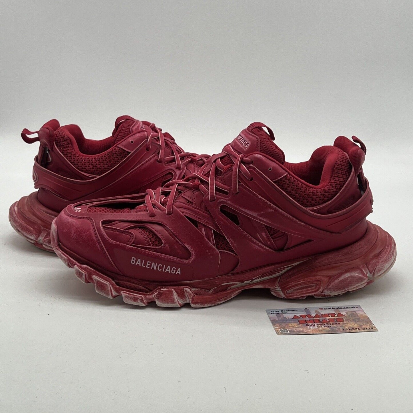 Size 13 - Balenciaga Track Faded Burgundy