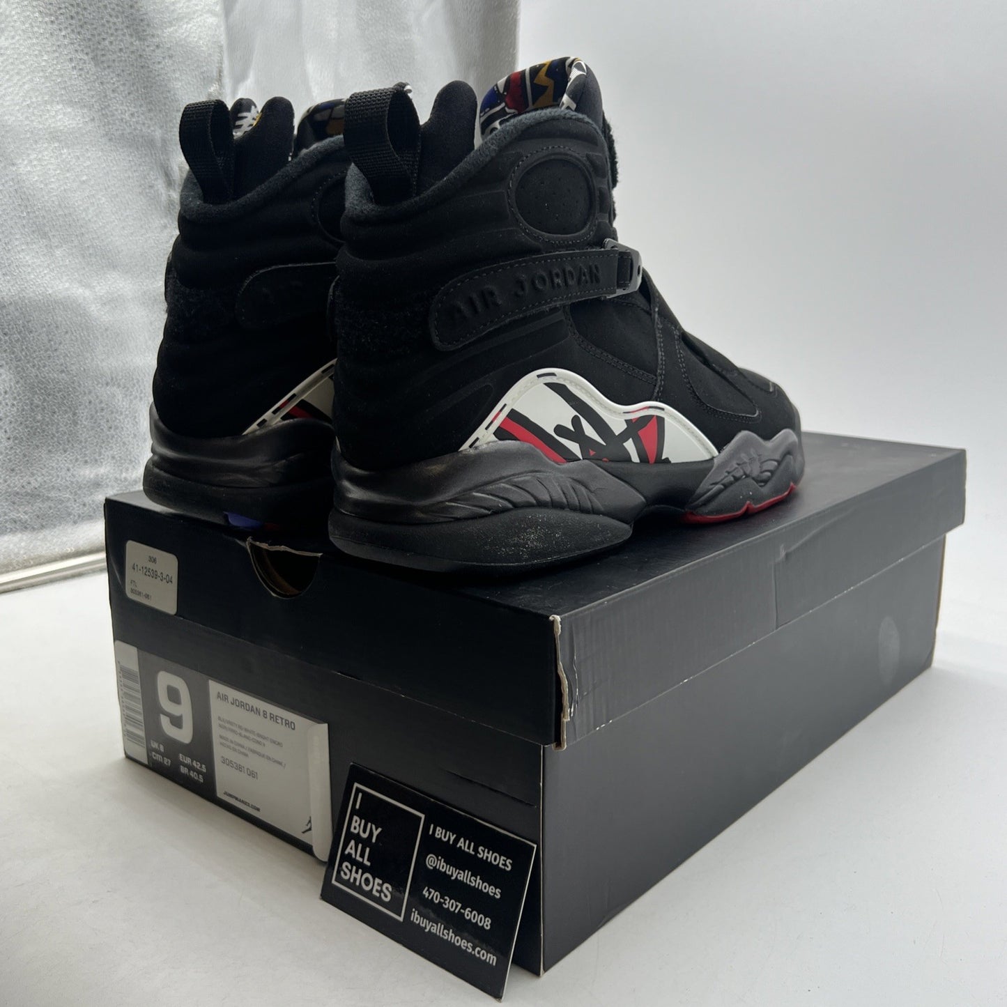 Size 9 - Air Jordan 8 Retro 2013 Playoff (305381-061)