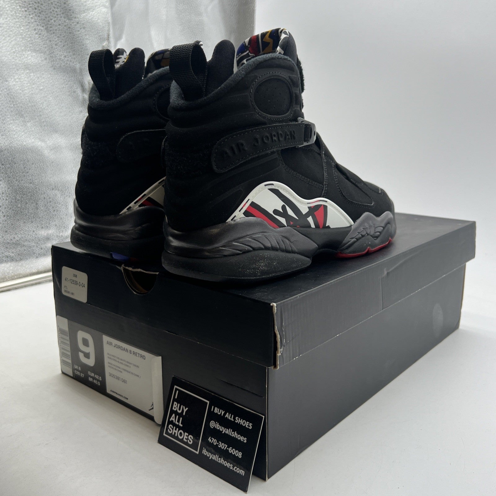 Size 9 - Air Jordan 8 Retro 2013 Playoff (305381-061)