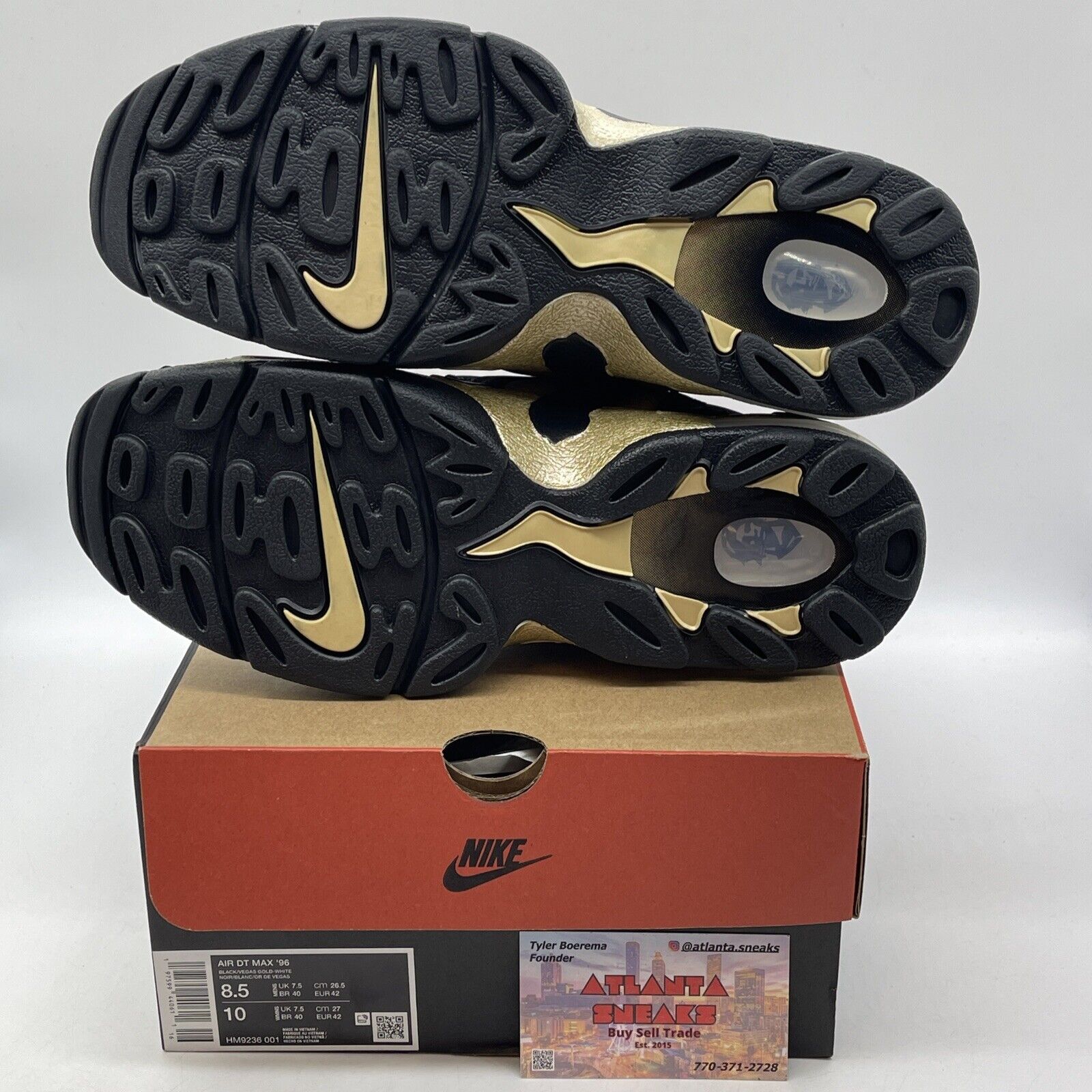 Size 8.5- Air DT Max 96 Colorado Home Black Gold Suede (HM9236-001)