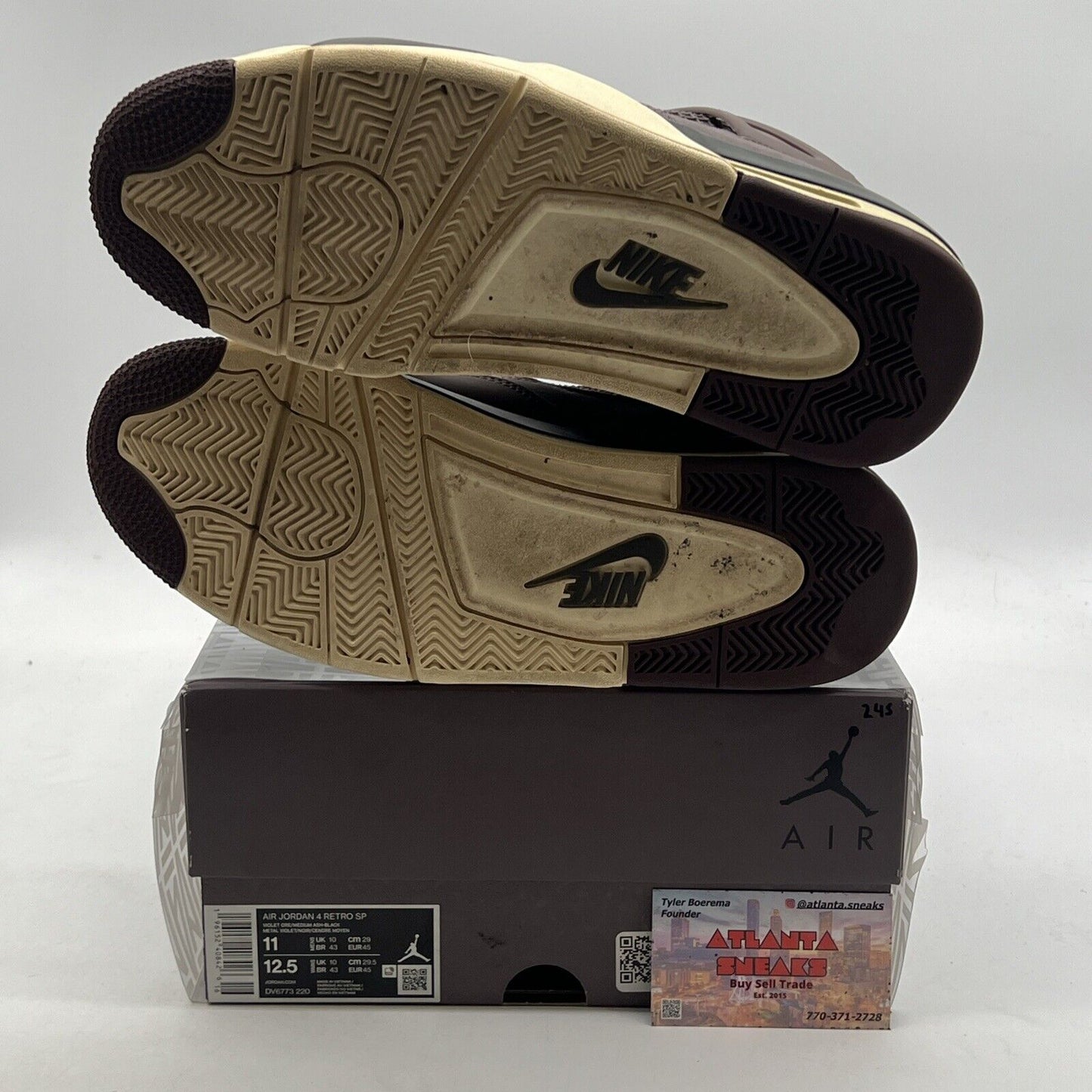 Size 11 - Air Jordan 4 Retro x A Ma Maniere Mid Violet Ore (DV6773-220)