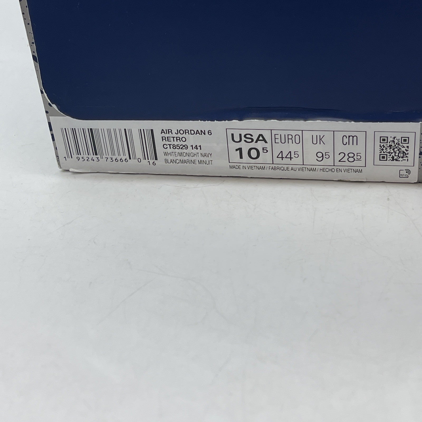 Size 10.5 - Air Jordan 6 Retro Midnight Navy (CT8529-141)