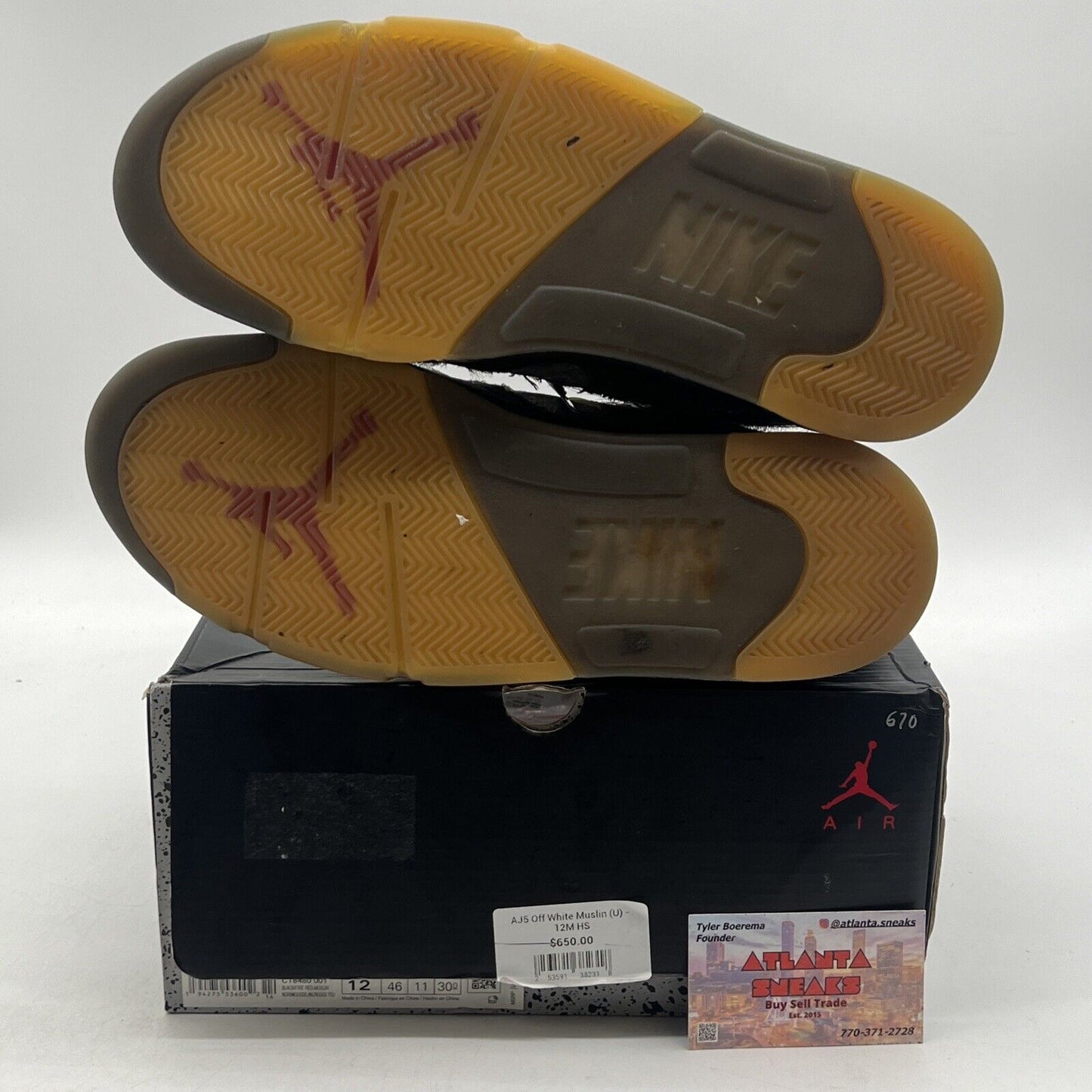 Size 12 - Jordan 5 Retro SP x Off-White Mid Muslin (CT8480-001)