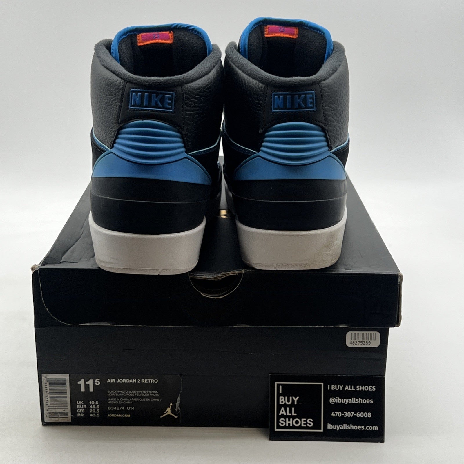 Size 11.5 - Air Jordan 2 Retro Radio Raheem (834274-014)