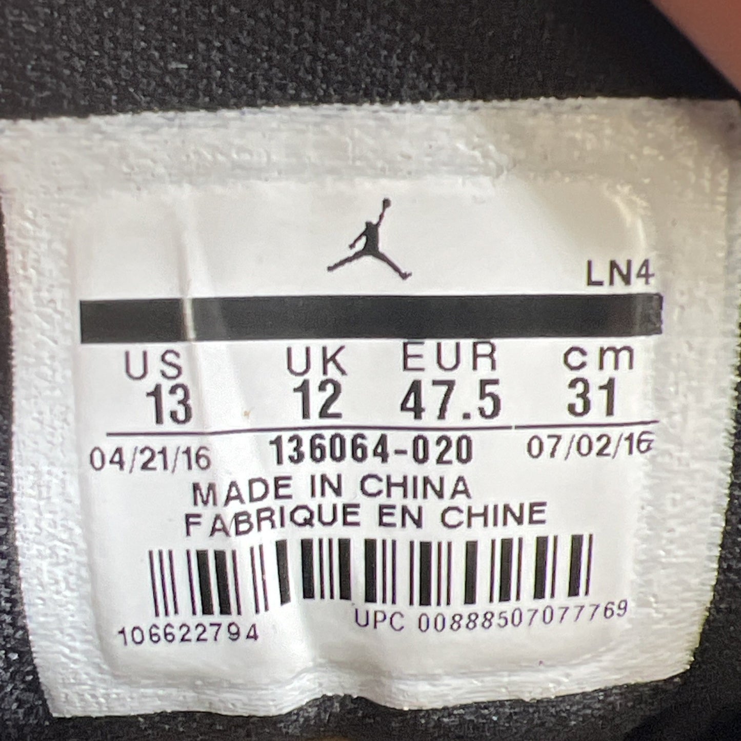 Size 13 - Air Jordan 3 Retro Cyber Monday (136064-020)