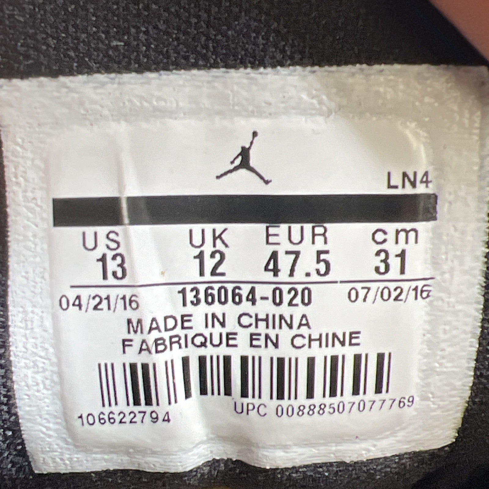 Size 13 - Air Jordan 3 Retro Cyber Monday (136064-020)