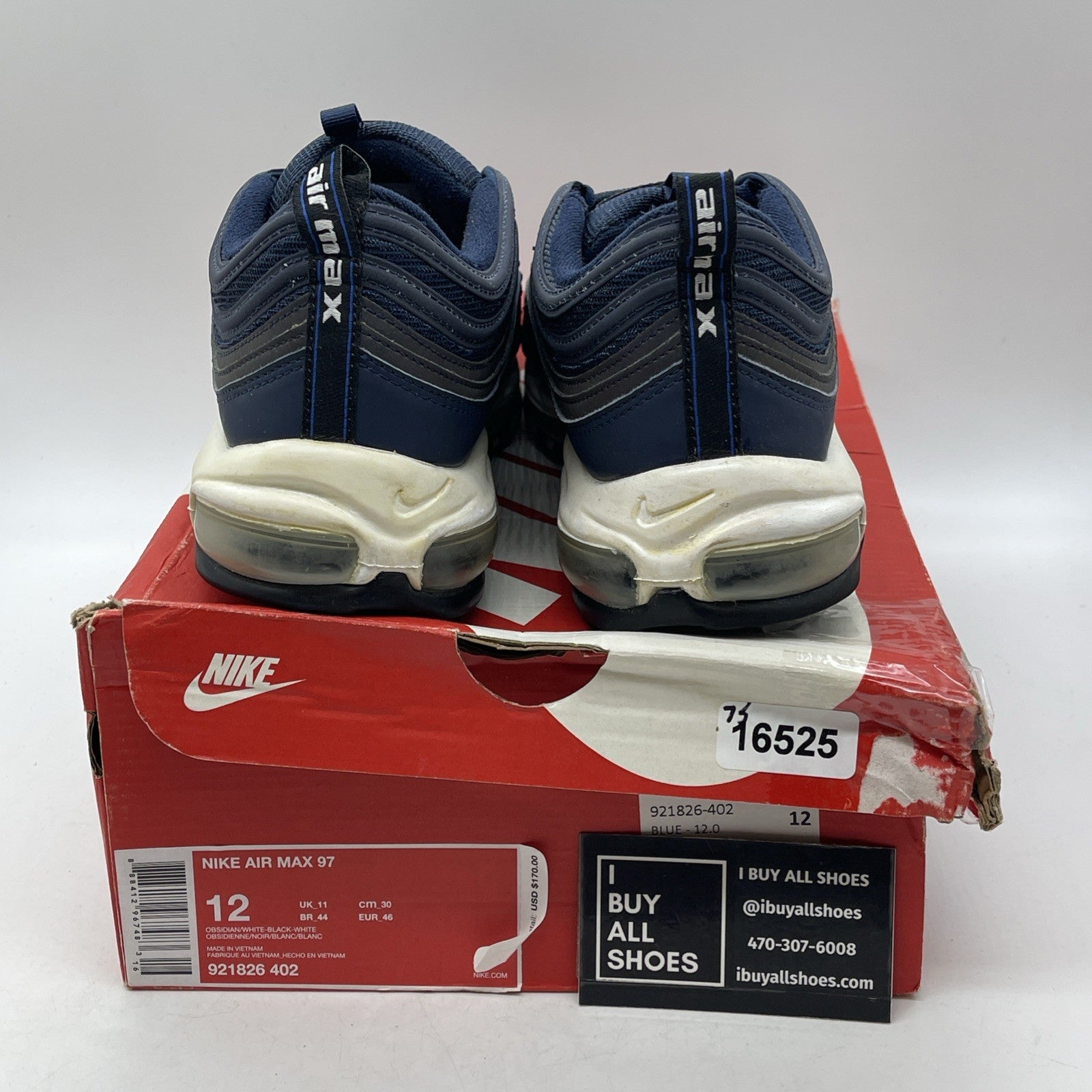 Size 12 - Nike Air Max 97 Obsidian (921826-402)