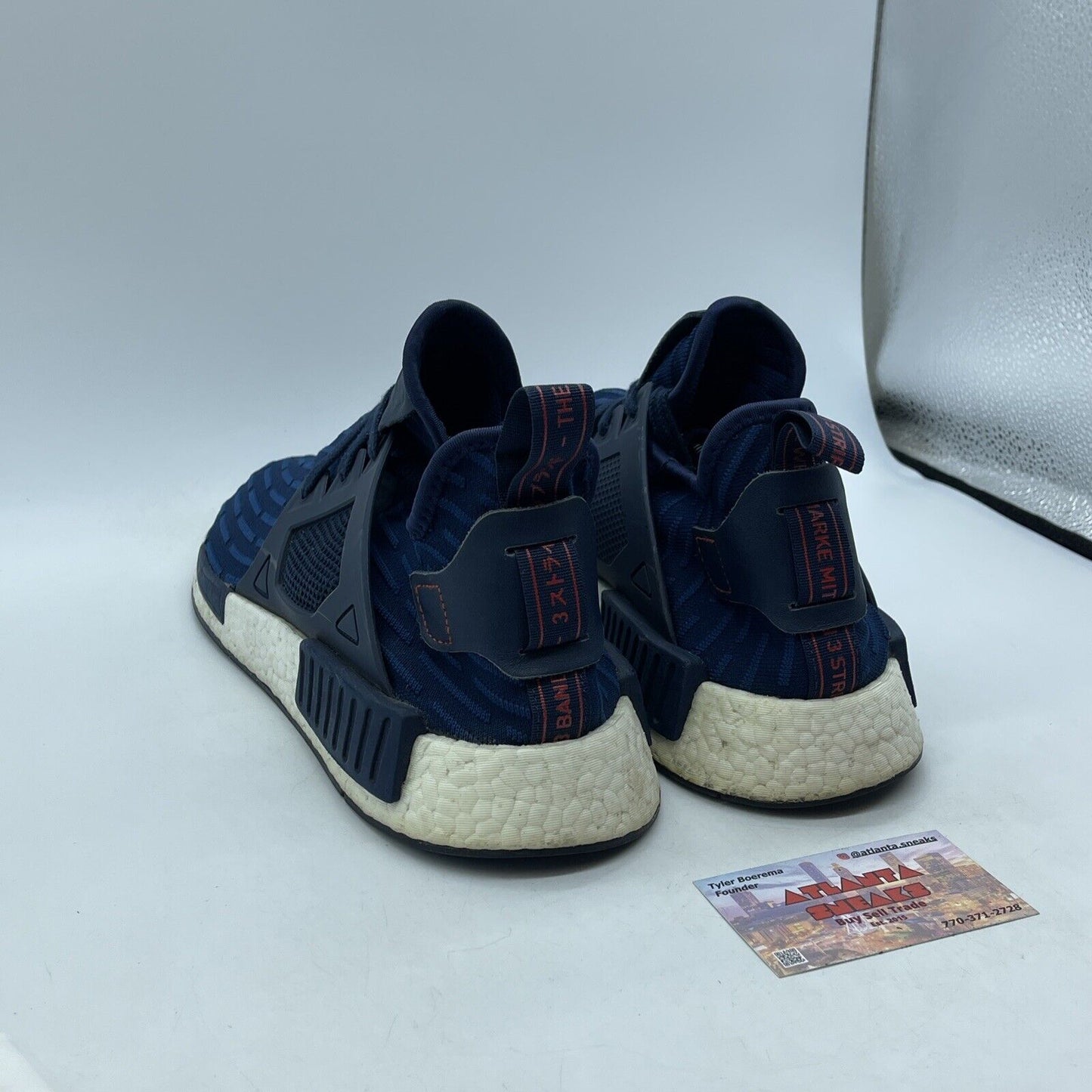 Size 13 - adidas NMD_XR1 PK Collegiate Navy Red White Suede Leather (BA7215)
