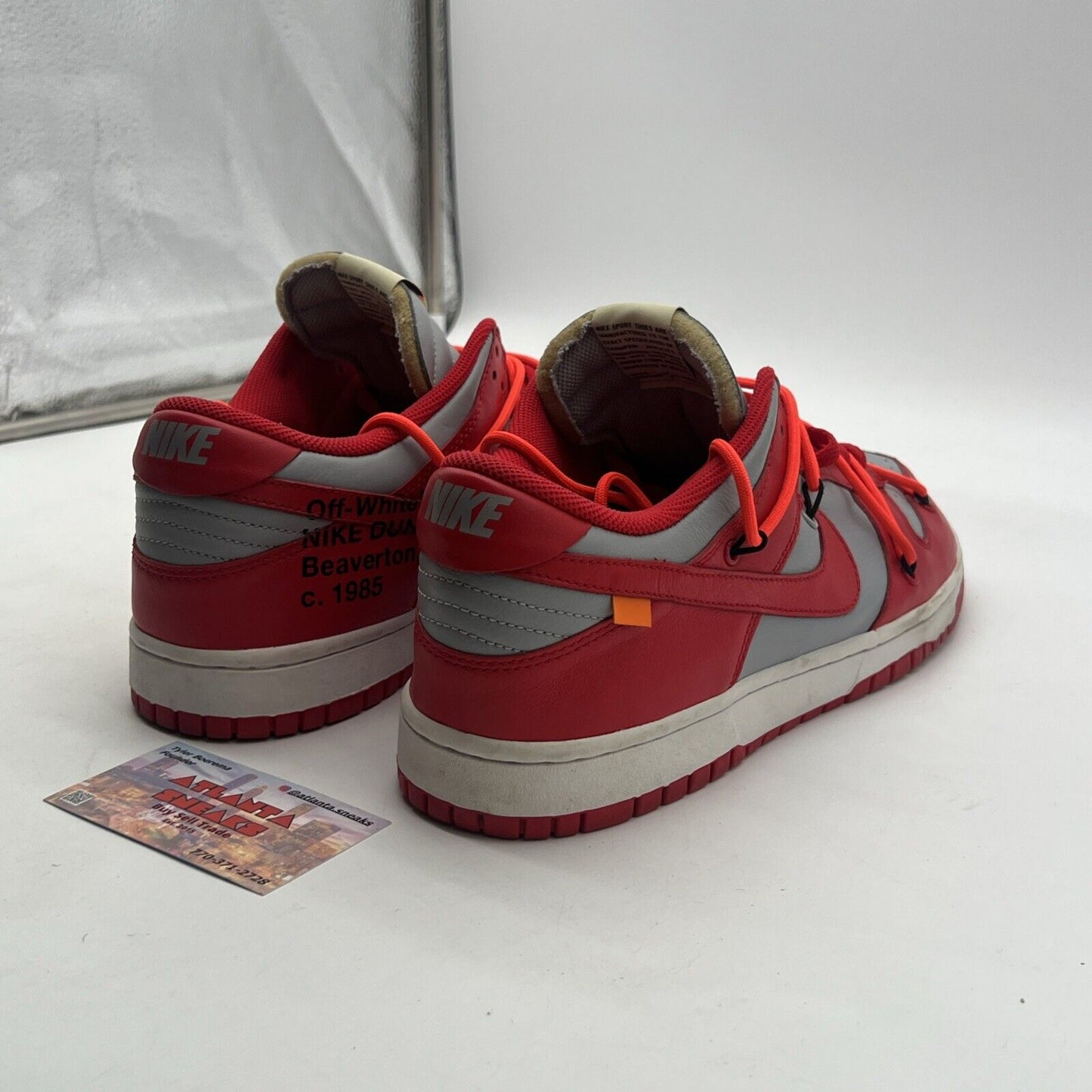 Size 11.5 - Nike Dunk Low x OFF-WHITE University Red 2019 (CT0856-600)