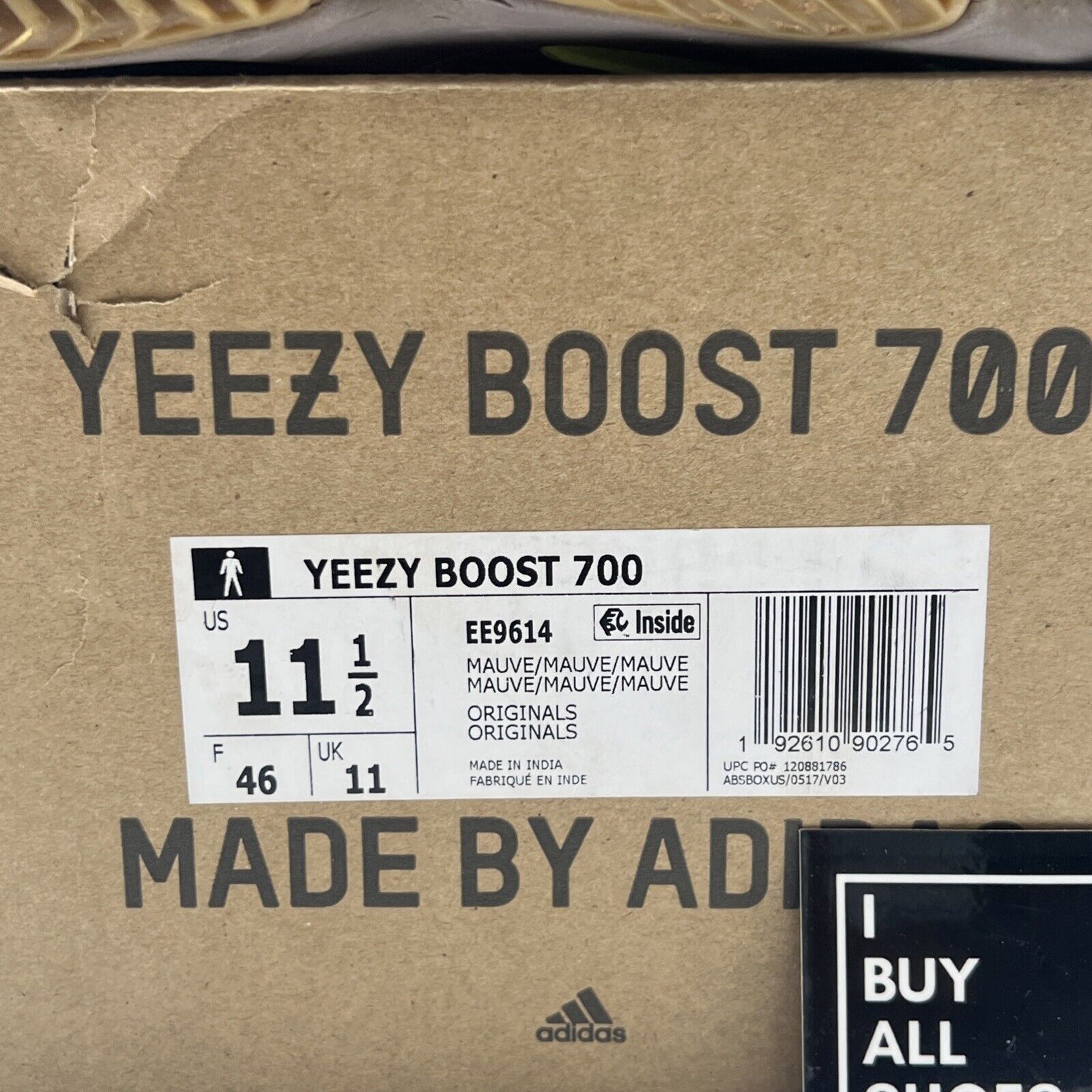 Size 11.5 - Adidas Yeezy Boost 700 V1 Mauve (EE9614)
